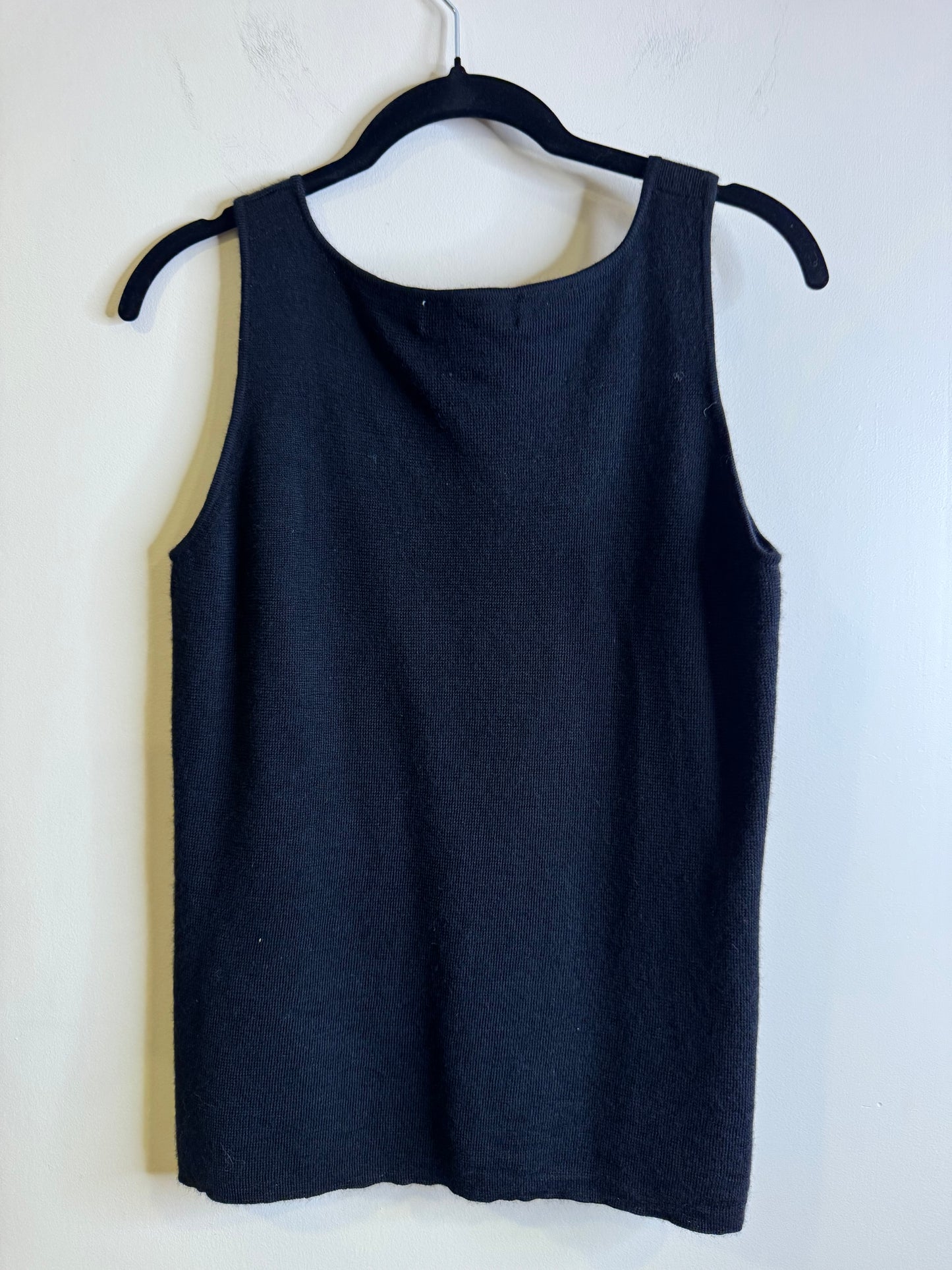 Alfani black sweater tank - large