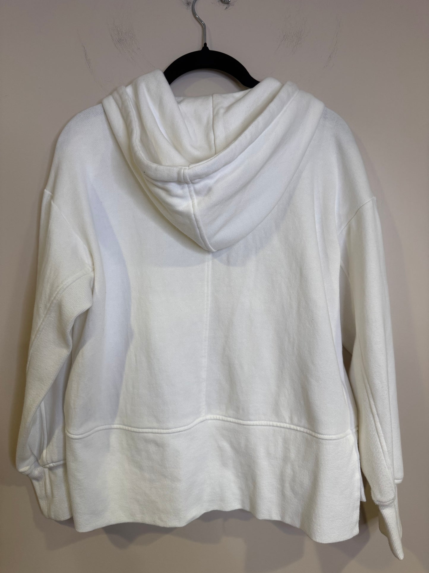 white zip up - XS