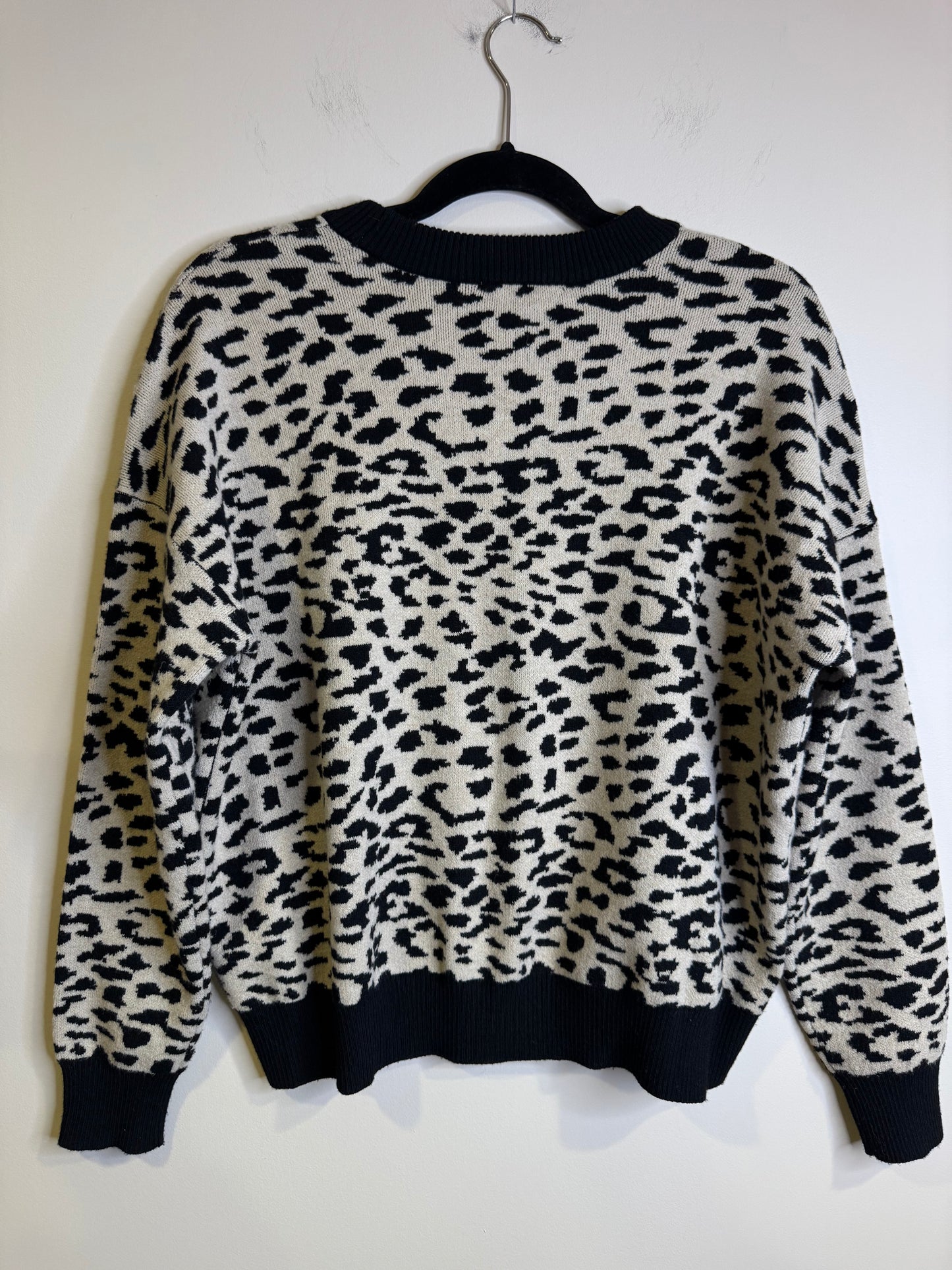 snow leopard sweater - small