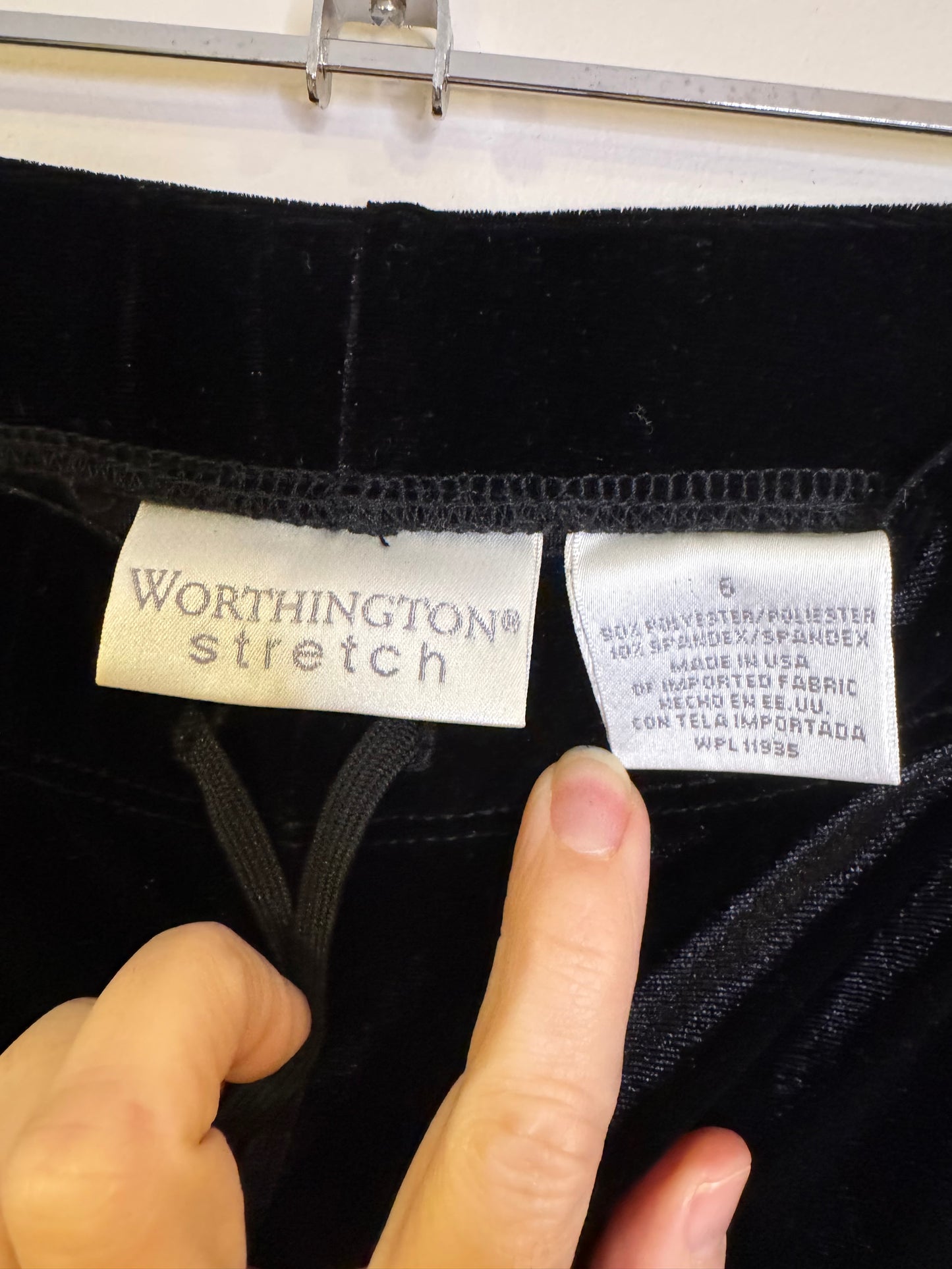 Worthington stretch black pant - size 8