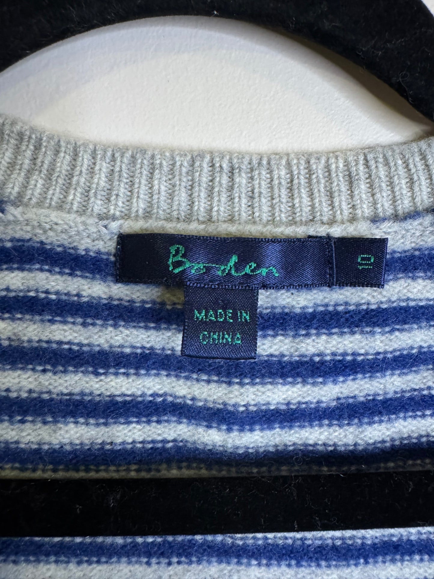 Boden 100% wool striped vest - size 10