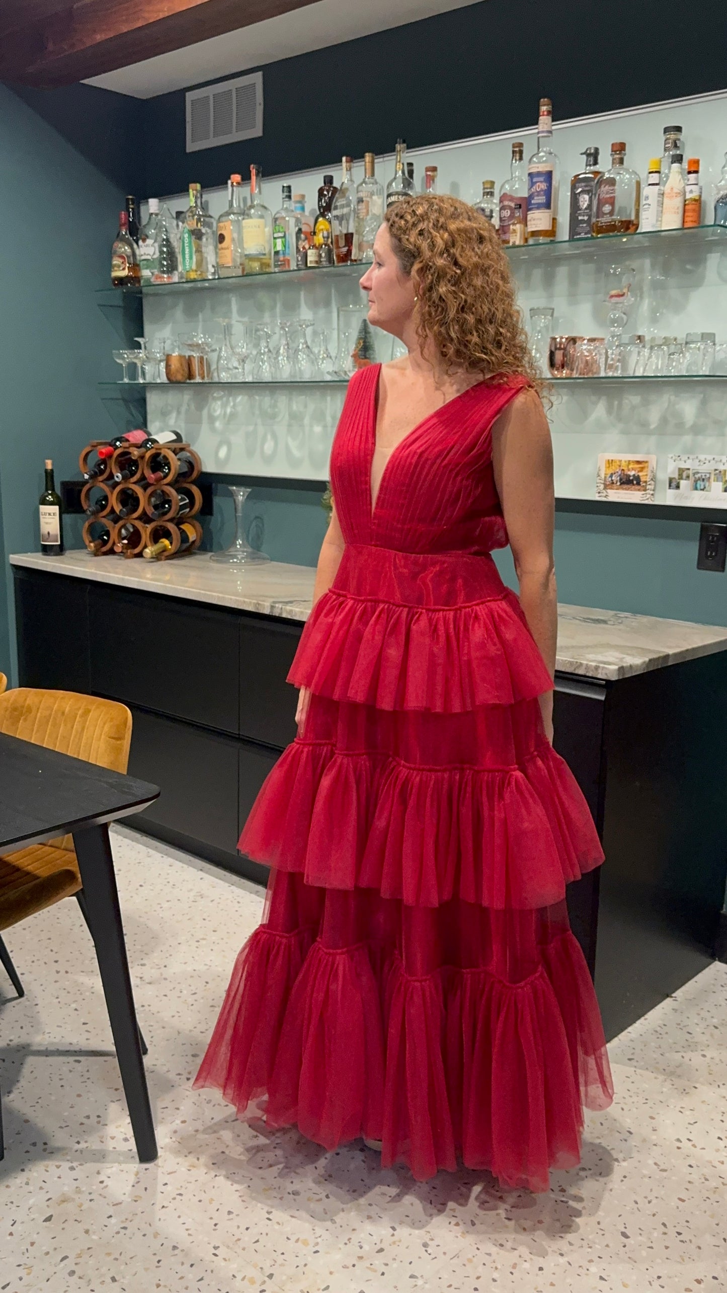 gorgeous red dress - size 6