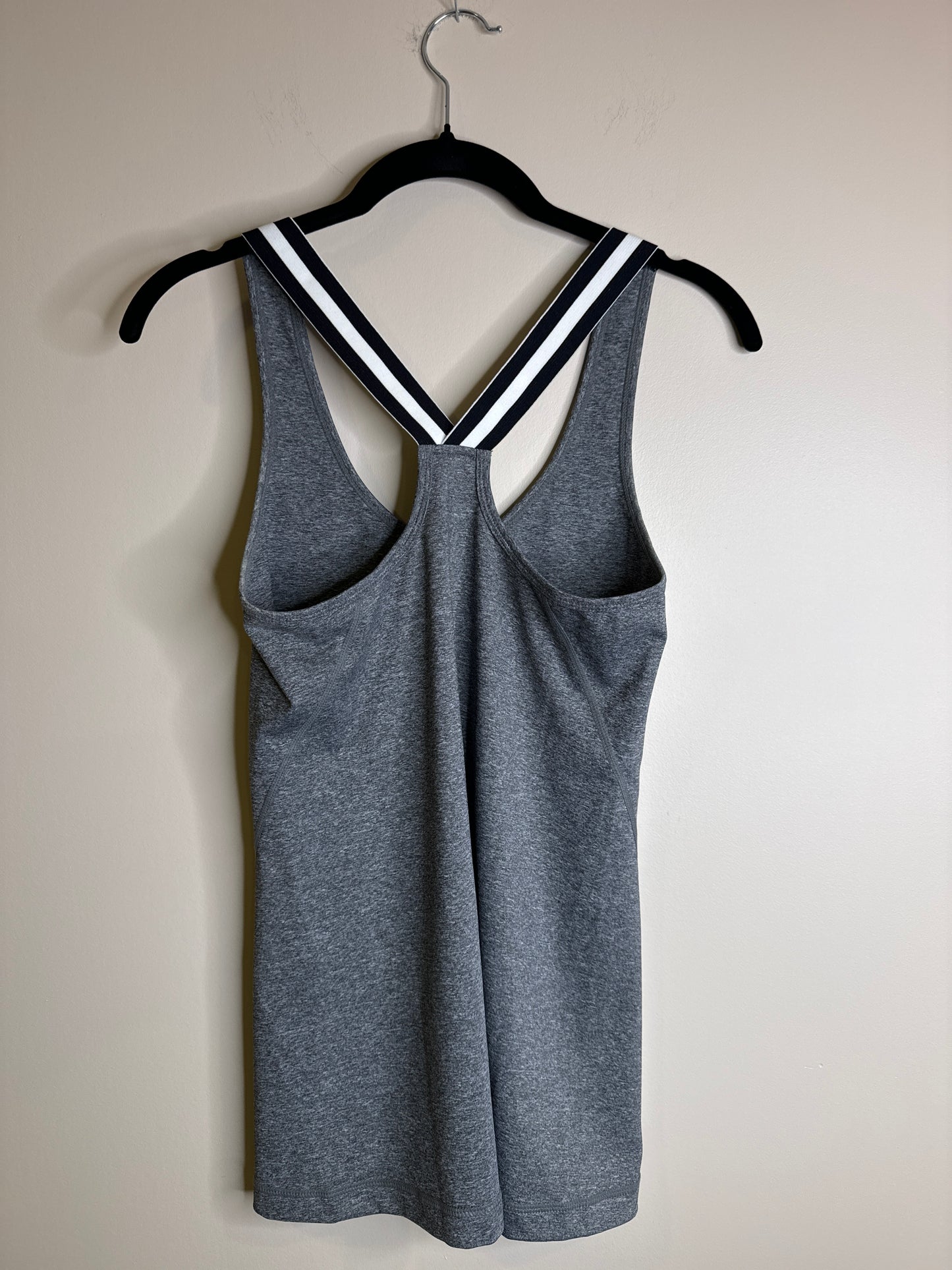 grey tank striped straps - small