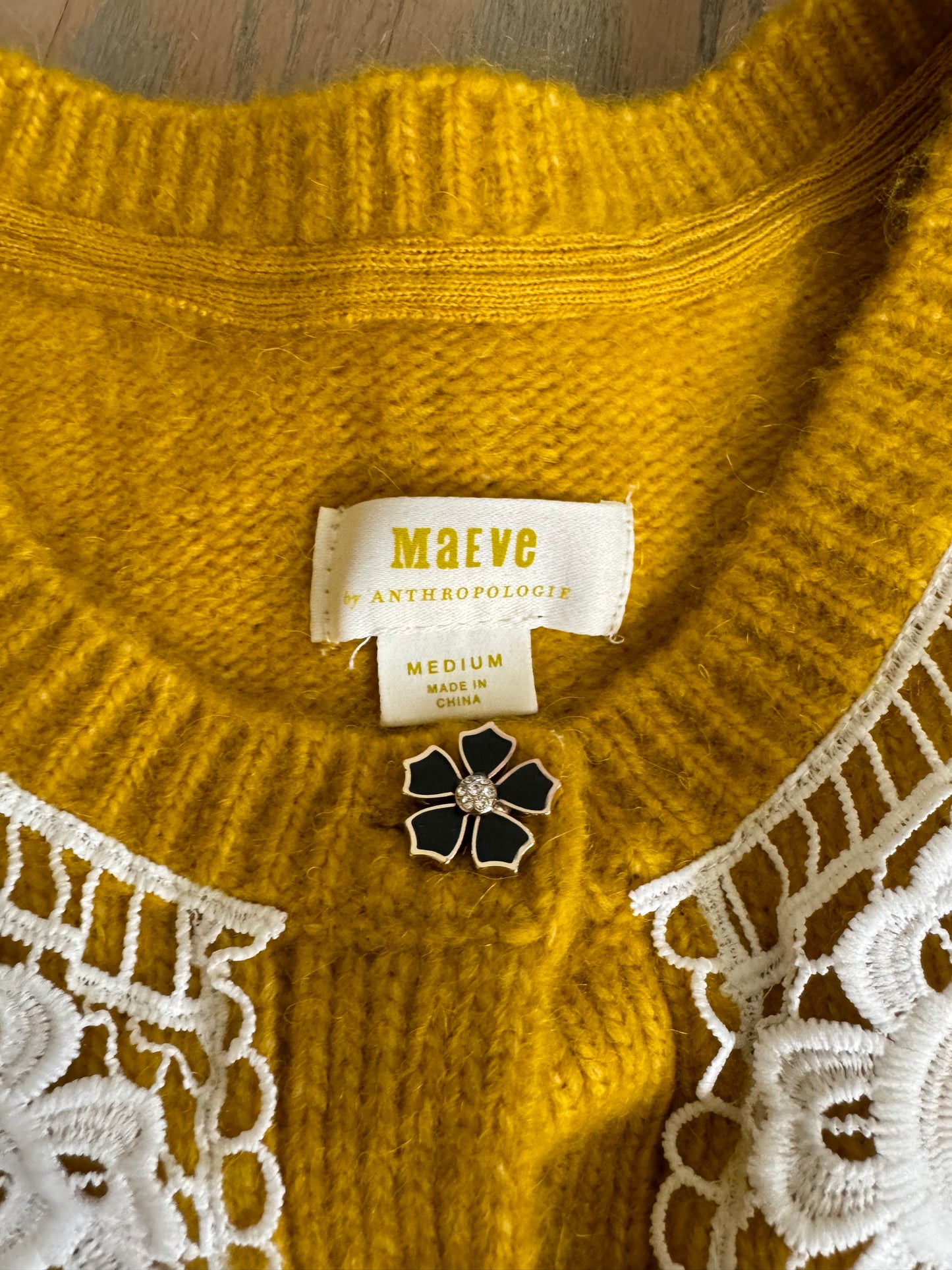 Anthropologie mustard cardigan - medium