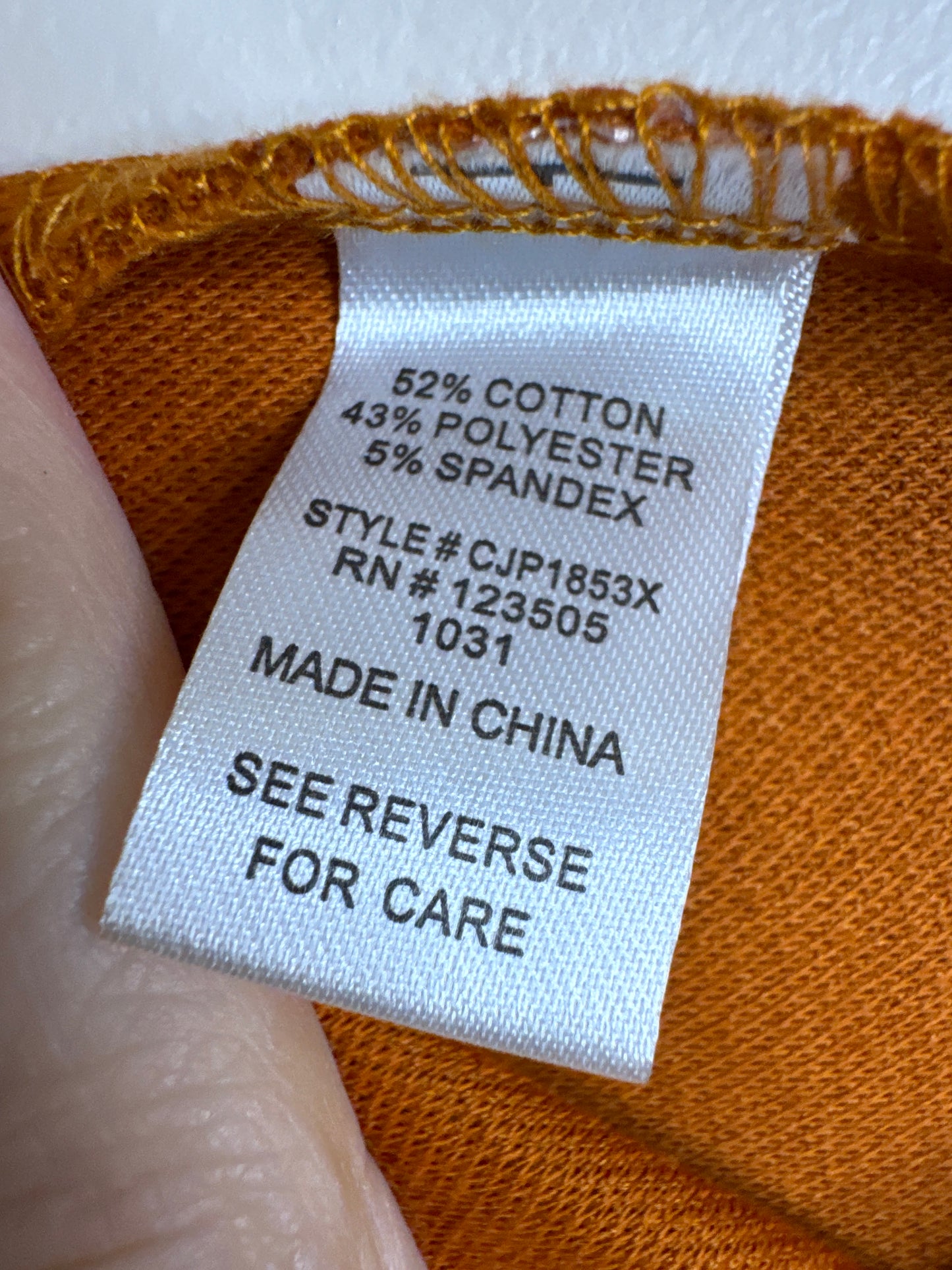orange pull on pointe pant - XL