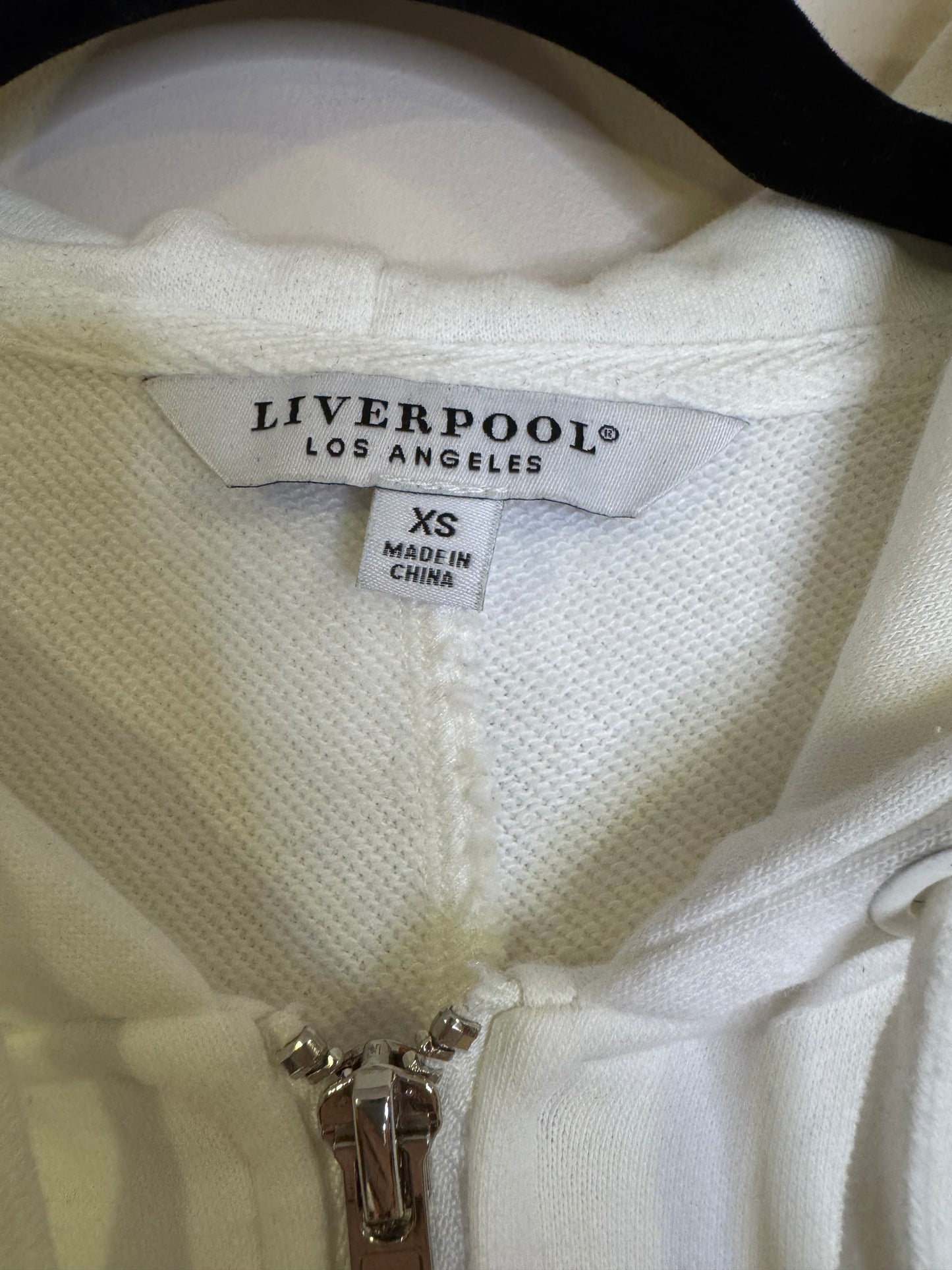 white zip up - XS