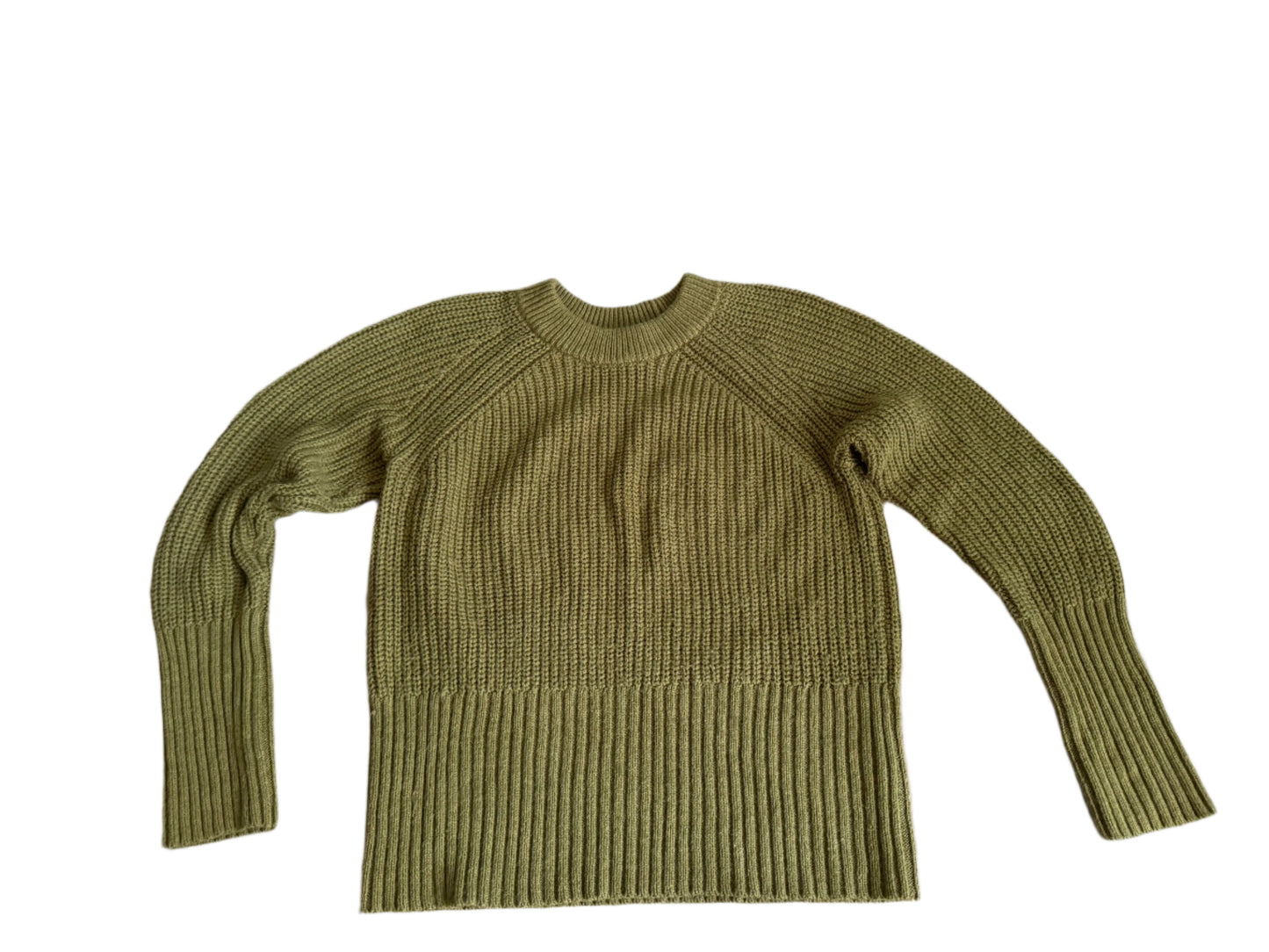 avocado green sweater - XS