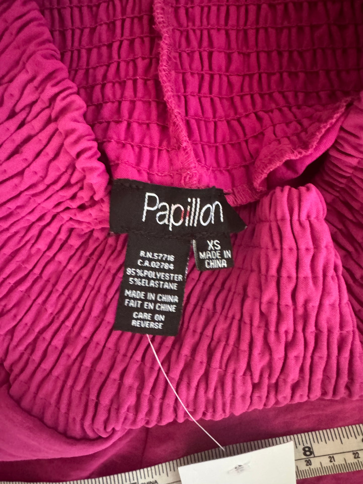 magenta flare pull on pant - XS
