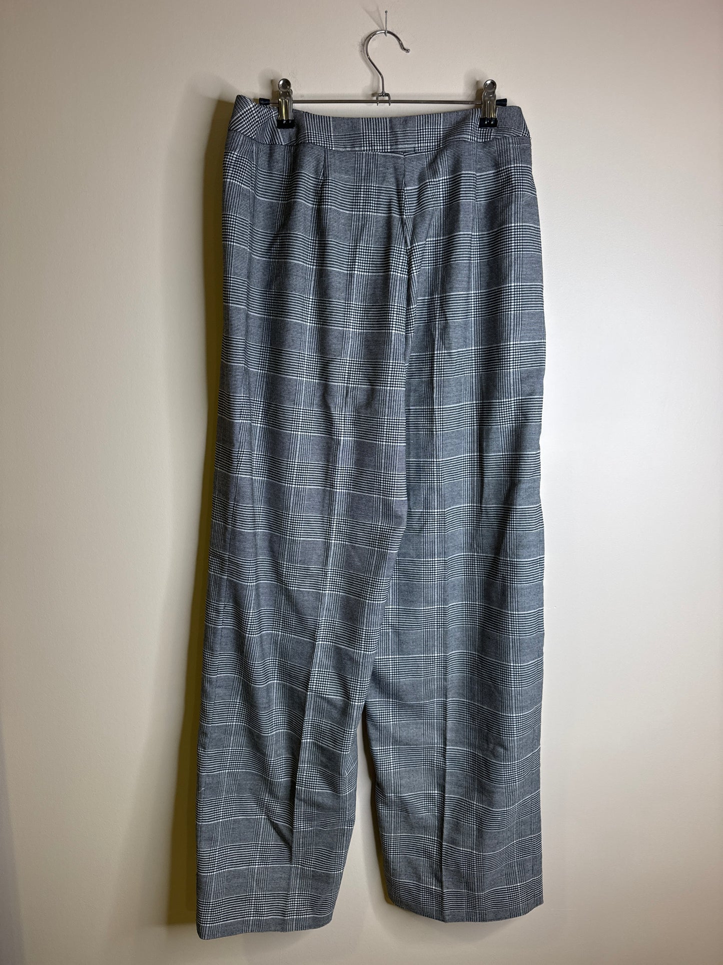 wide leg plaid ankle pant NWT - size 10