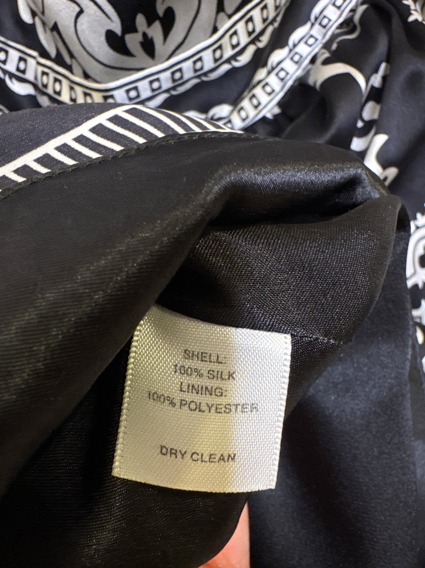 strapless silk dress - size 4