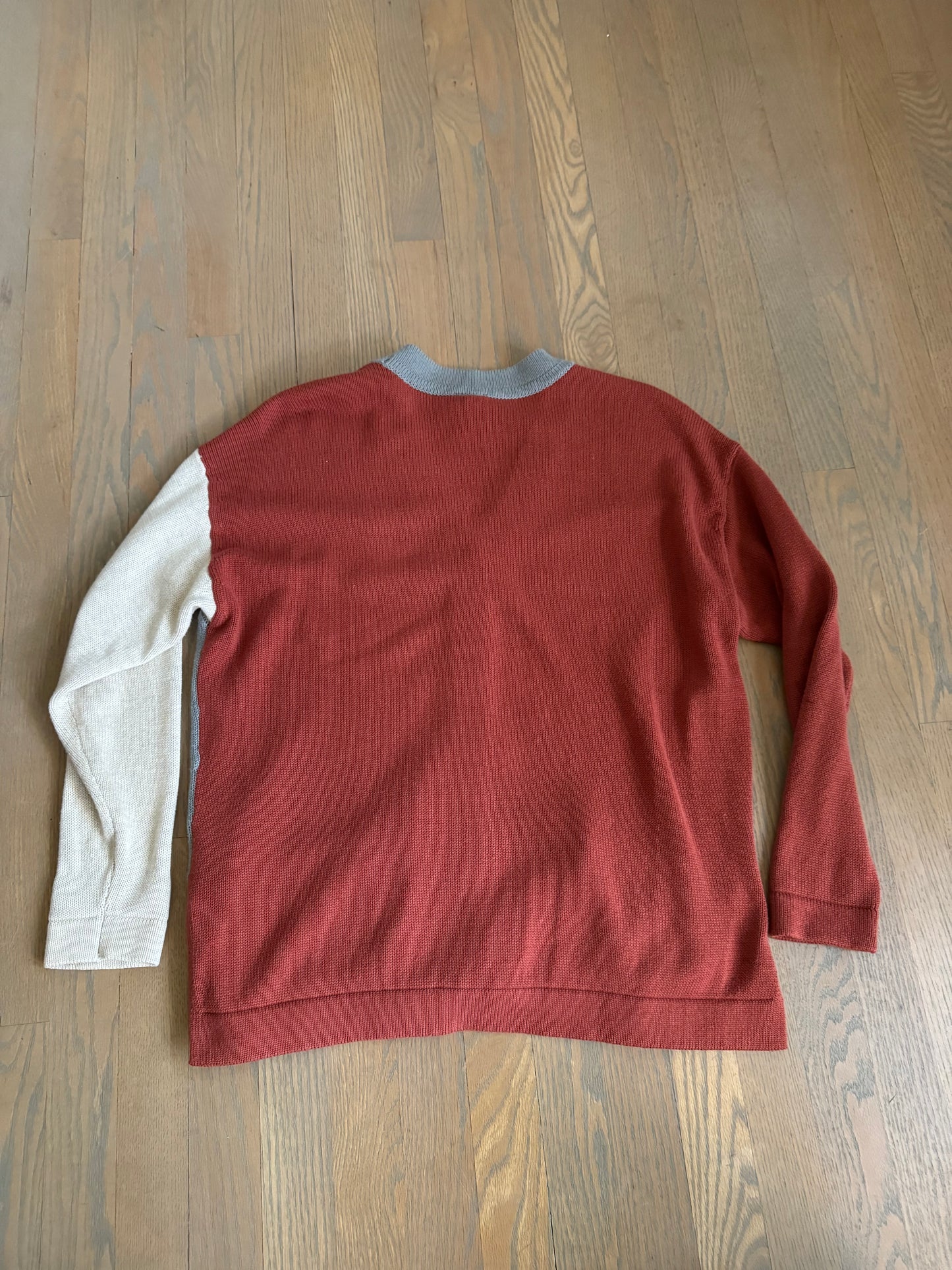 colorblock cardigan - xs