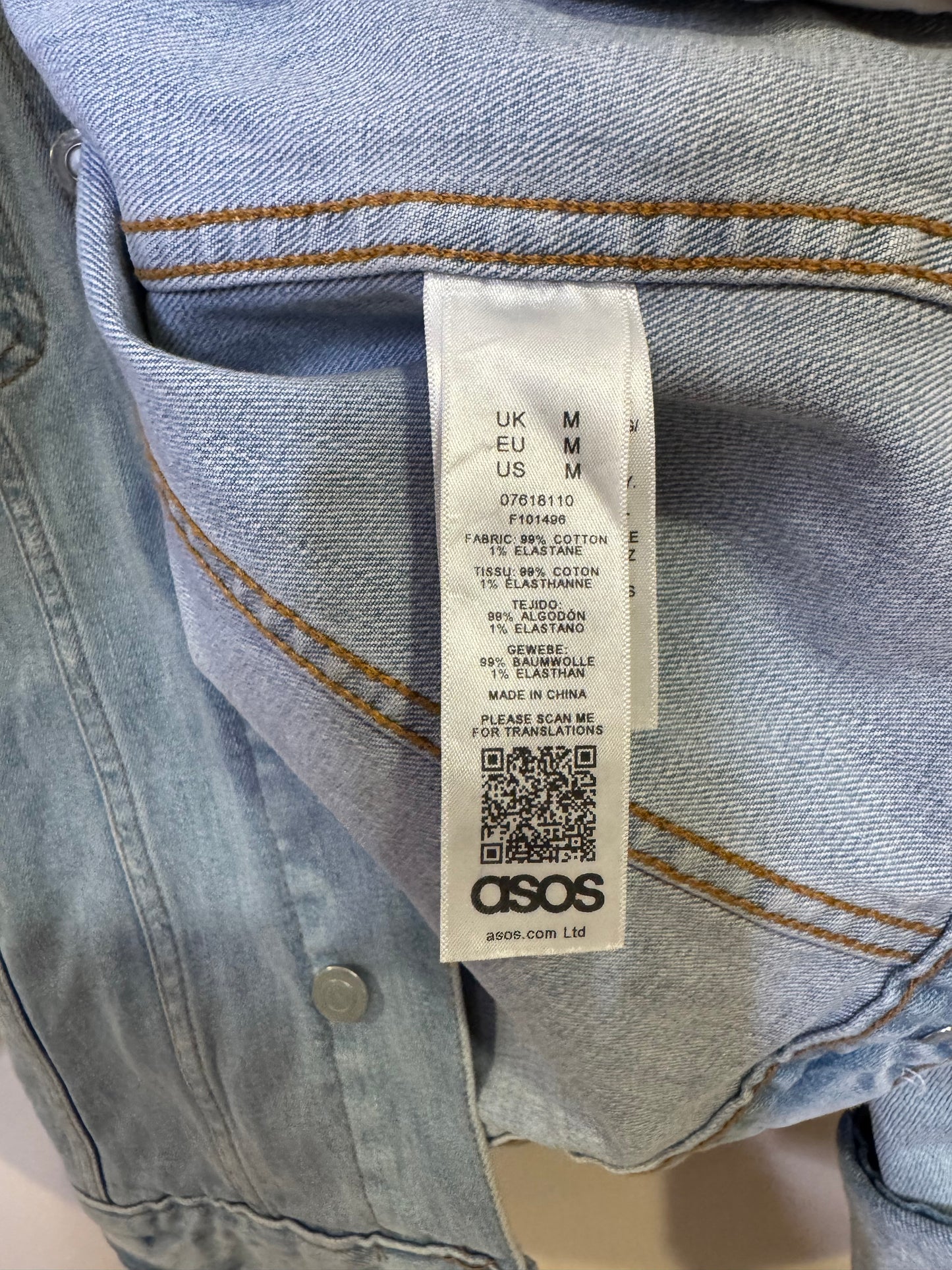ASOS oversized denim jacket - medium