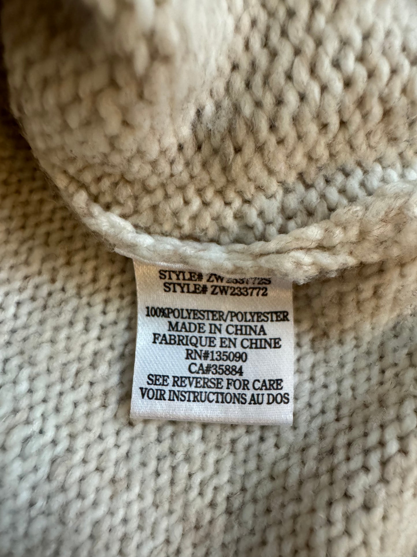 striped sweater - large