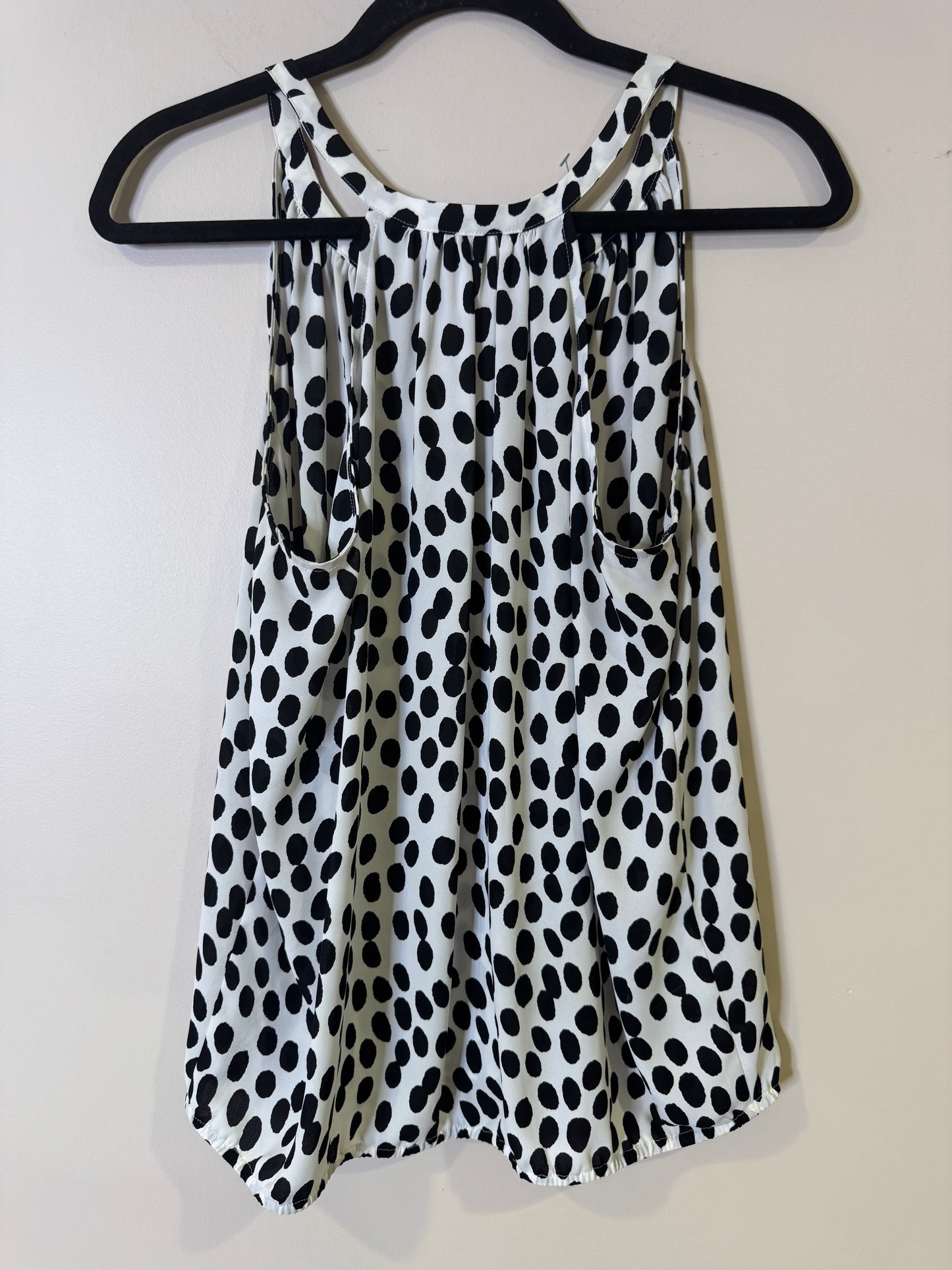 Loft black white spotted tank - medium