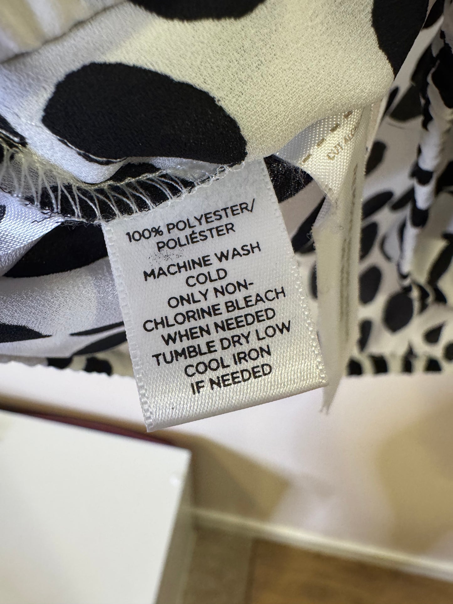 Loft black white spotted tank - medium