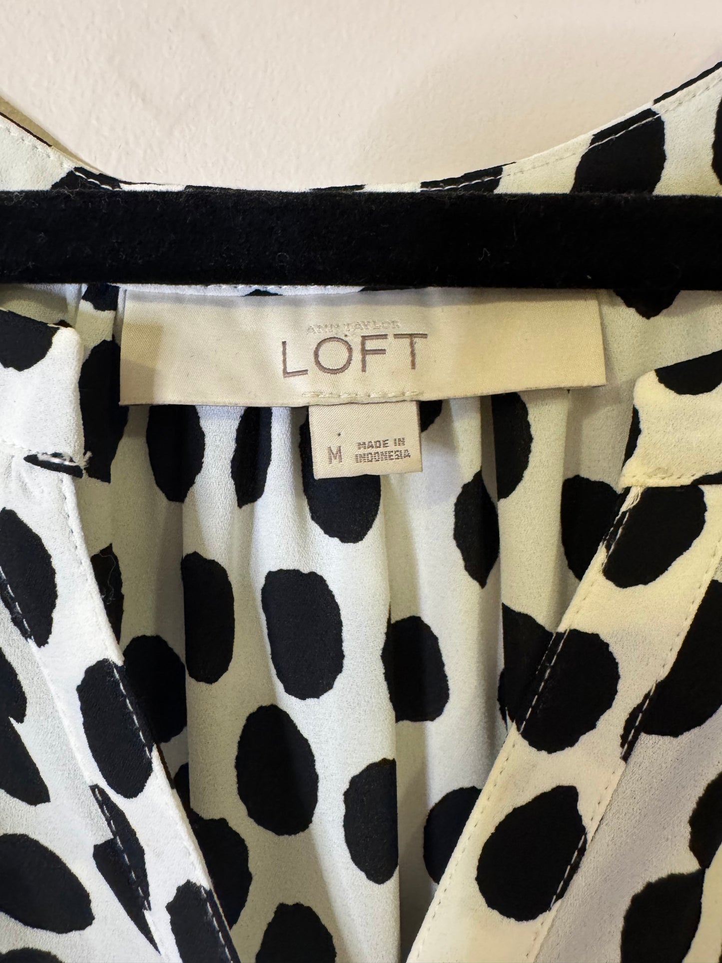 Loft black white spotted tank - medium