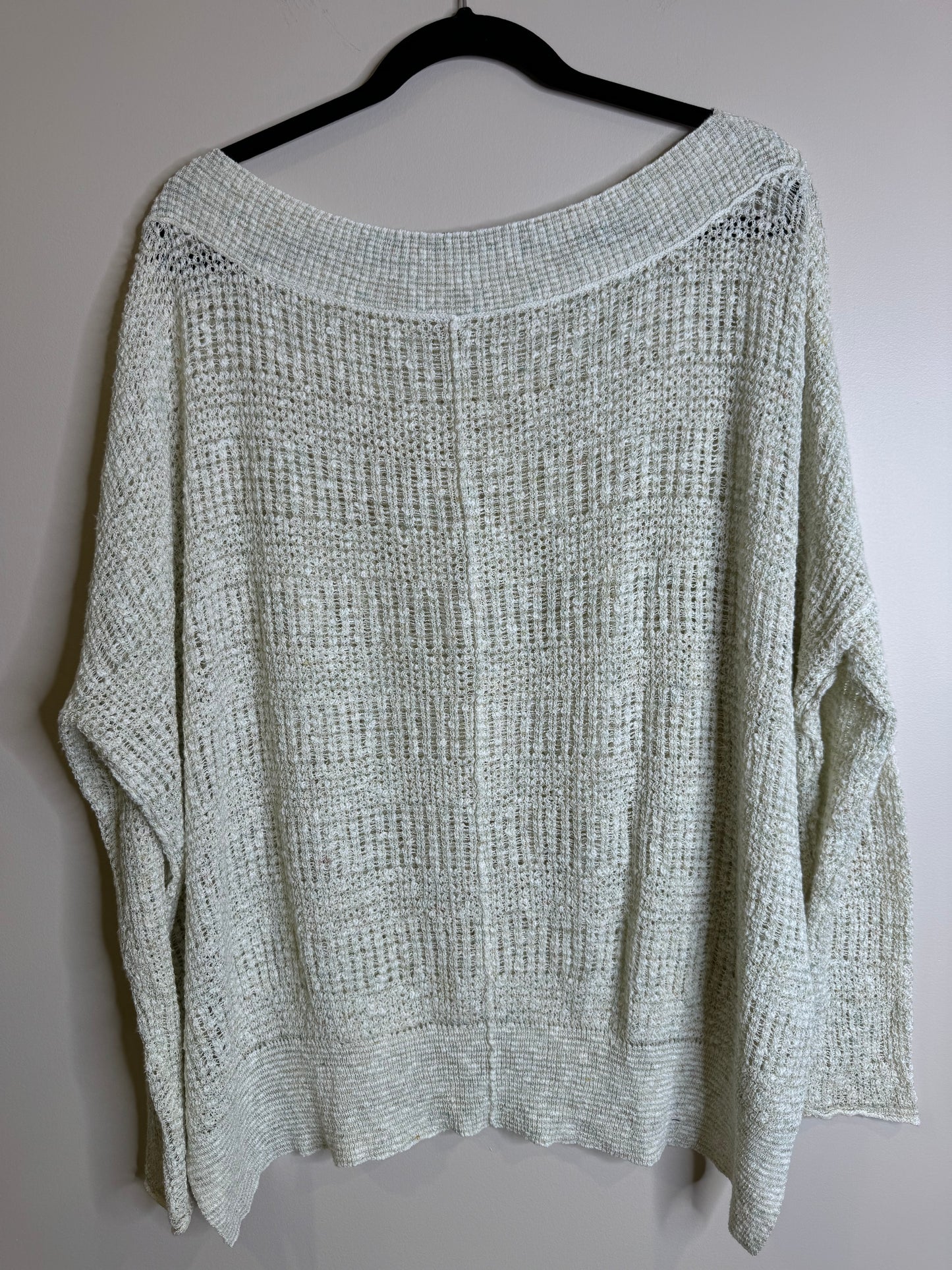 Free People cream confetti top - oversized medium