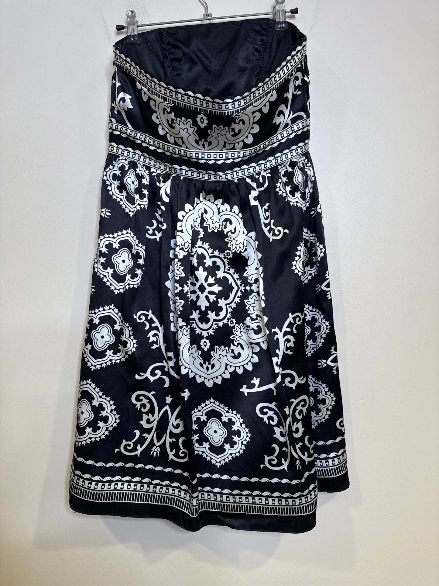 strapless silk dress - size 4