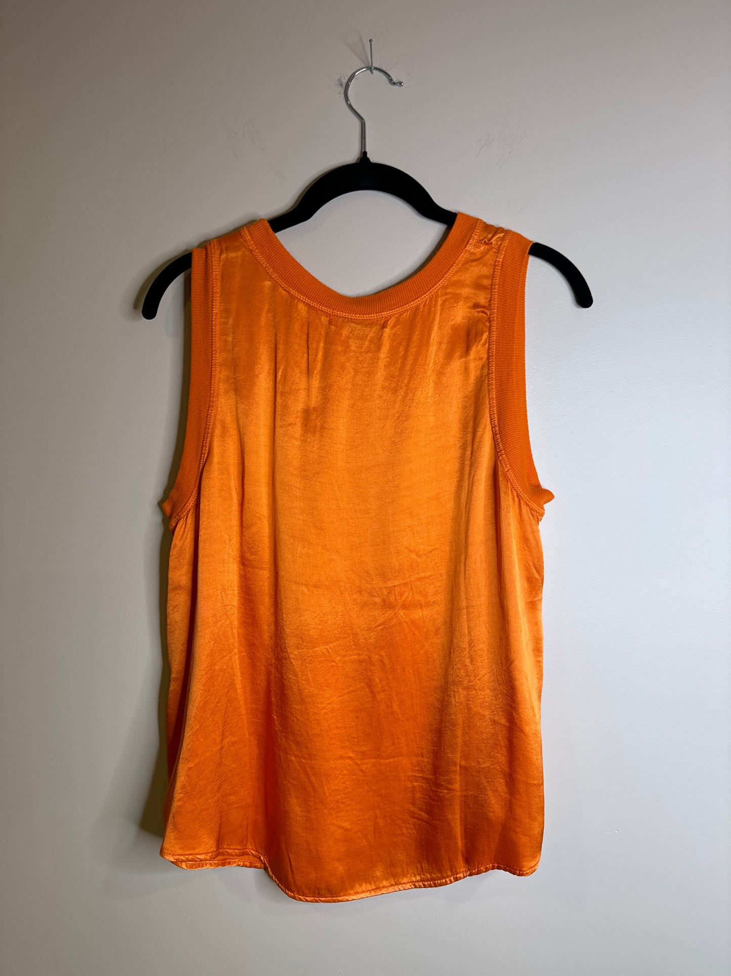 orange sleeveless blouse - medium