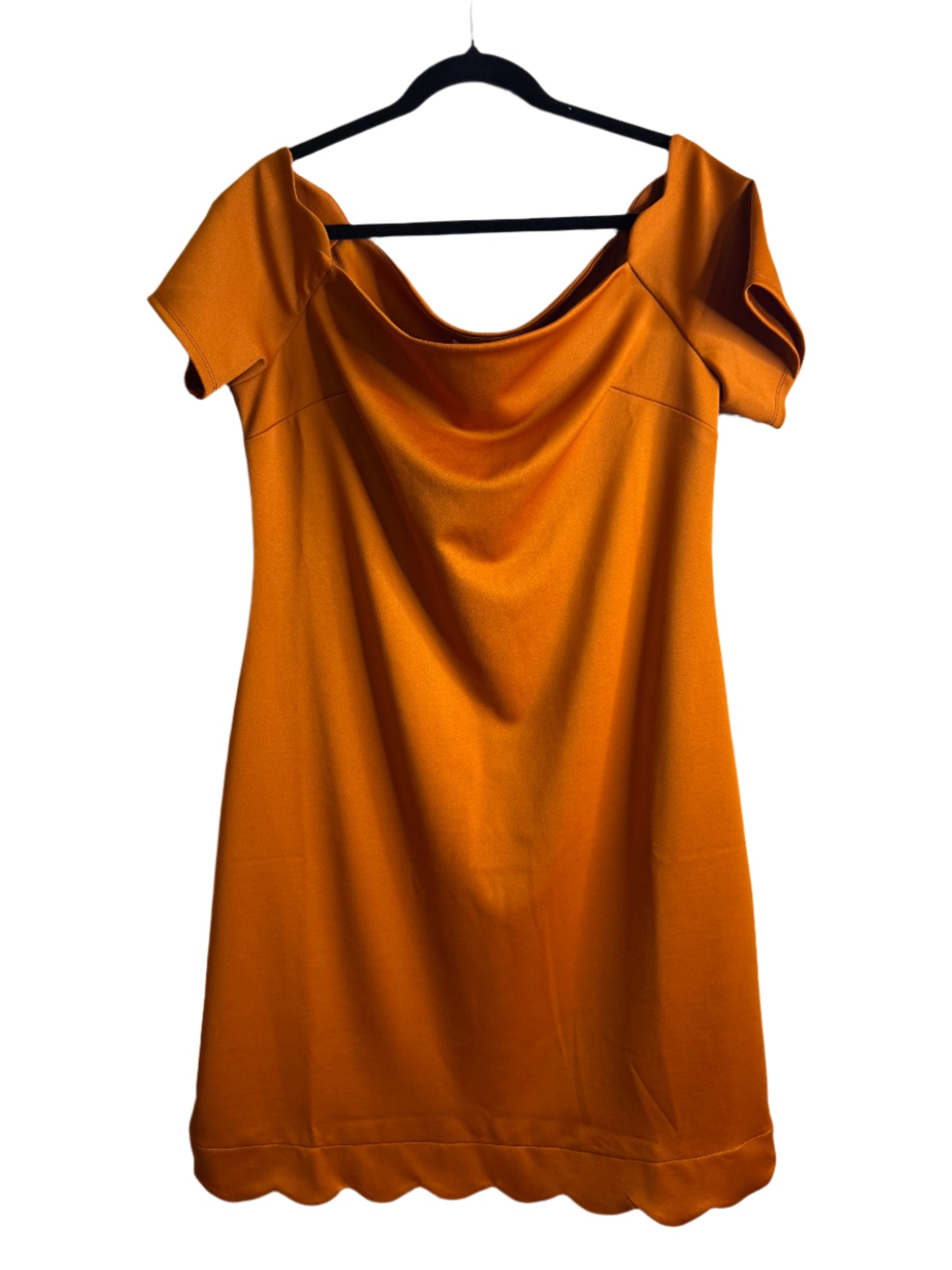 burnt orange dress - 1X