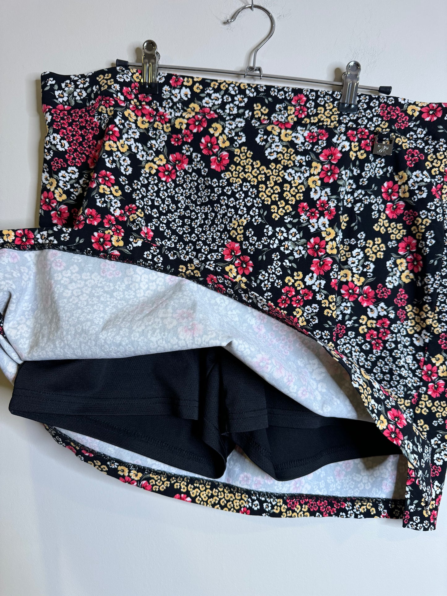floral mini skirt - XL