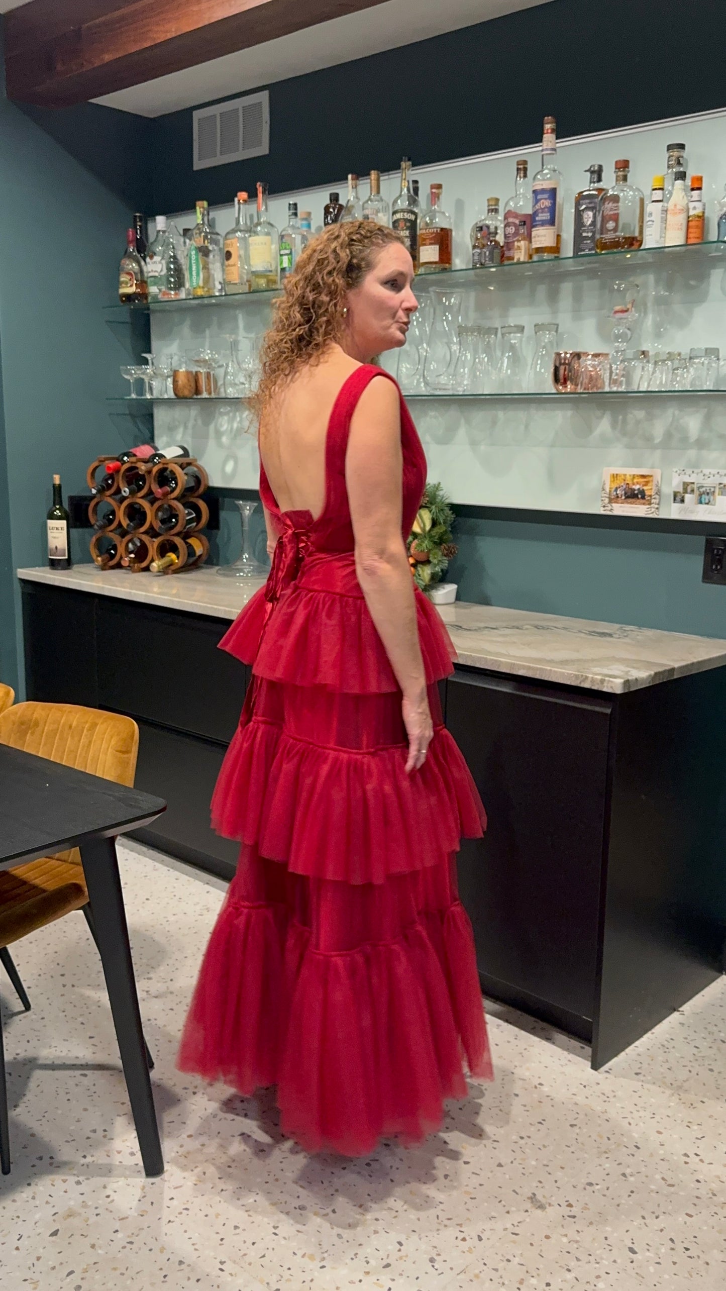 gorgeous red dress - size 6