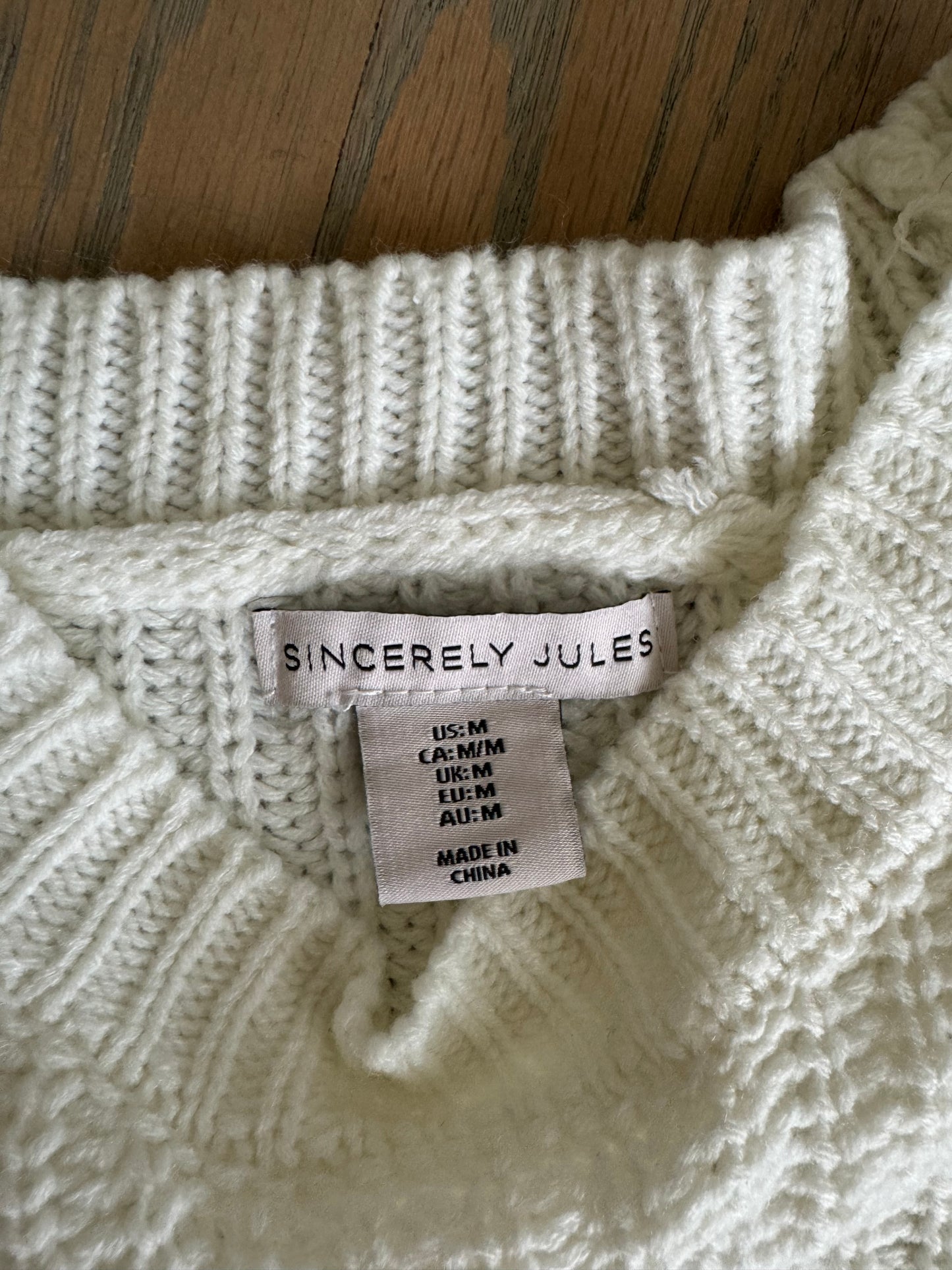 cropped sweater - medium
