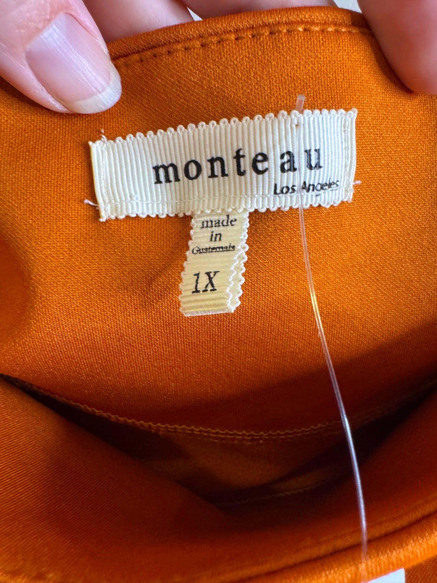 burnt orange dress - 1X