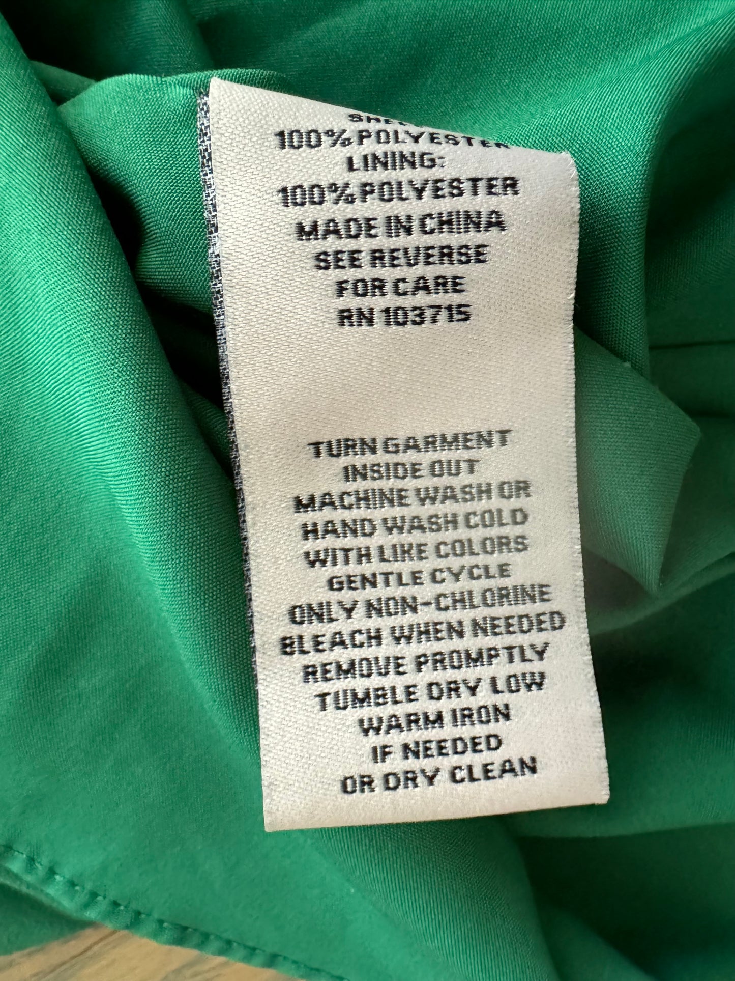 shamrock green pleated dress - size 12