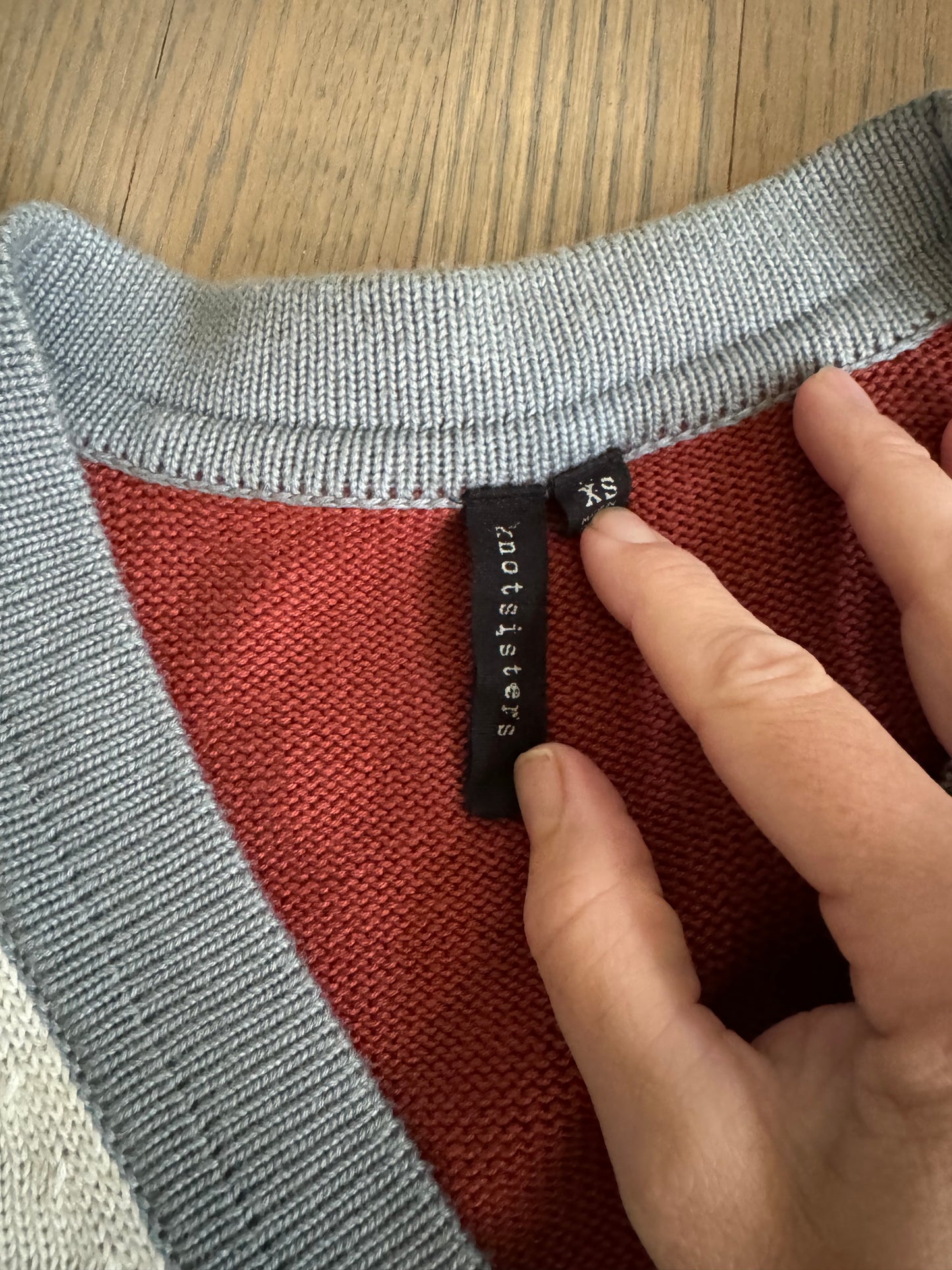 colorblock cardigan - xs