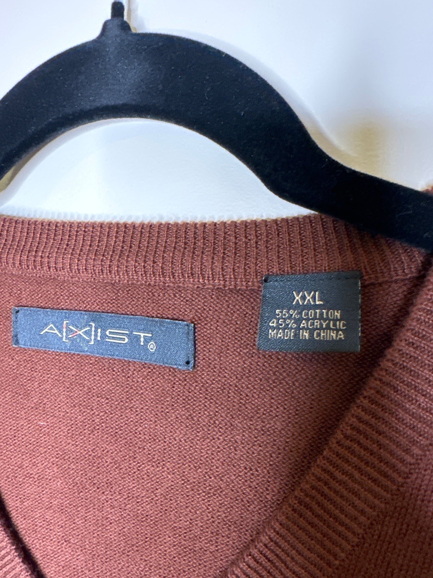 brown oversized vest - XXL
