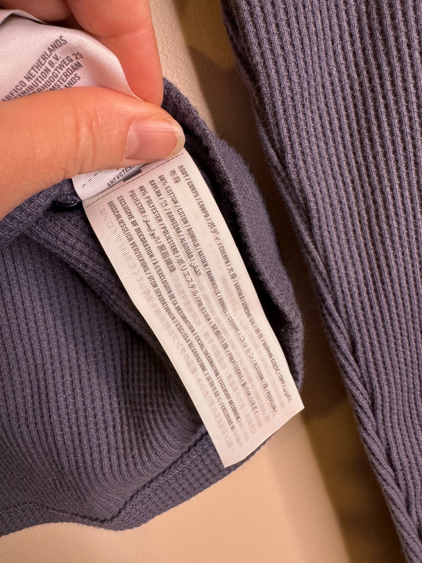 Hollister waffle knit - large