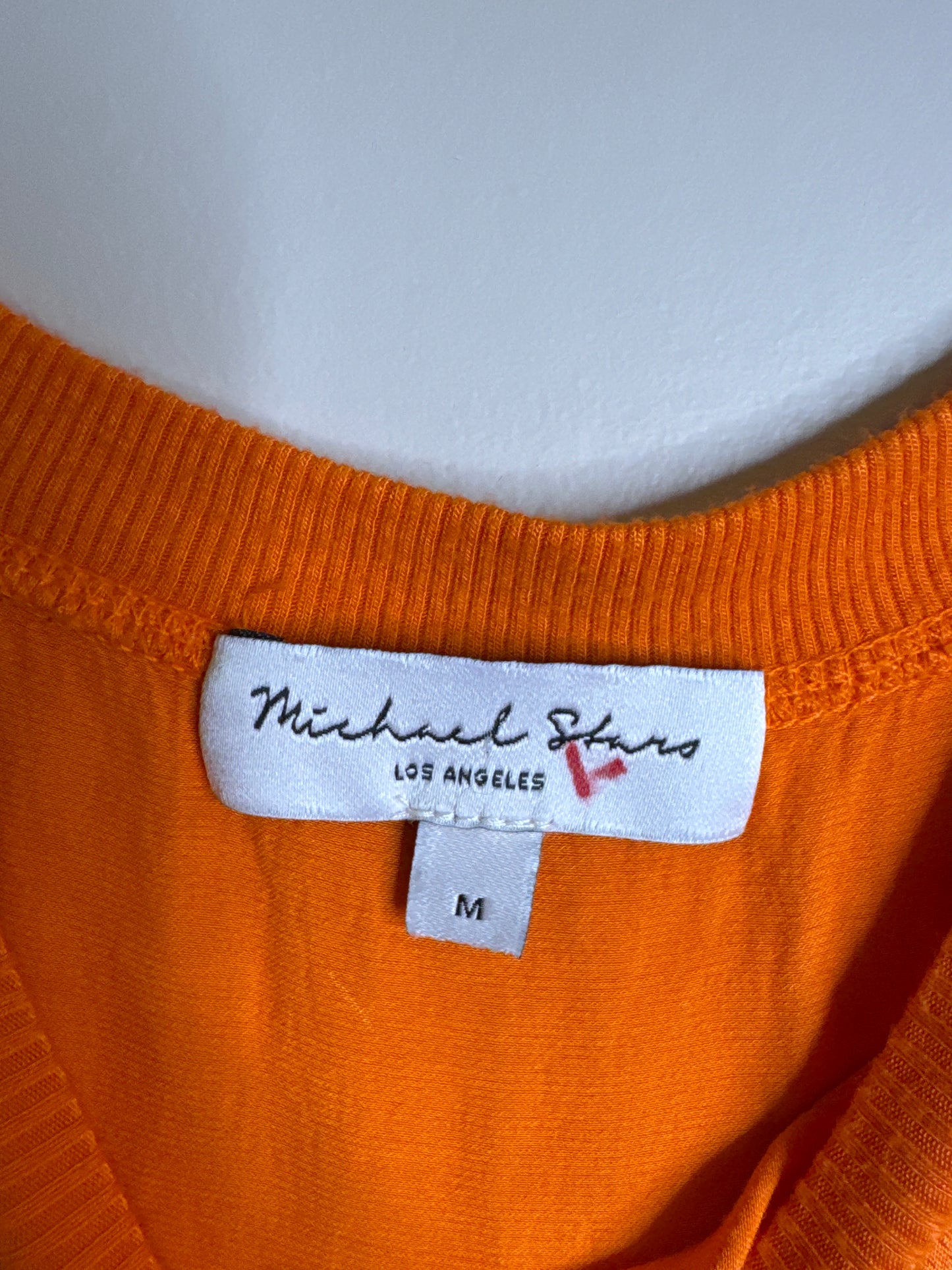 orange sleeveless blouse - medium