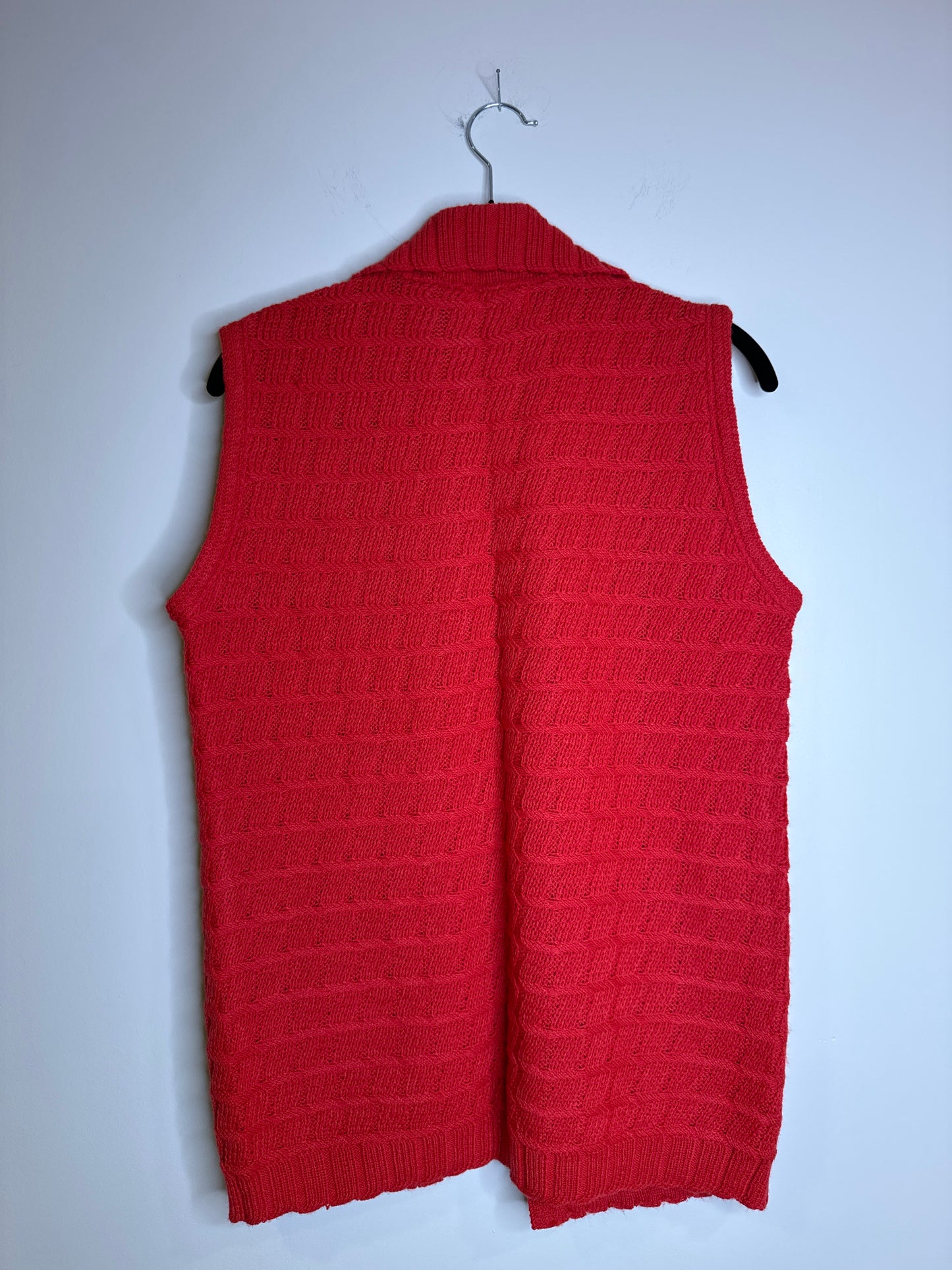vintage red cardigan