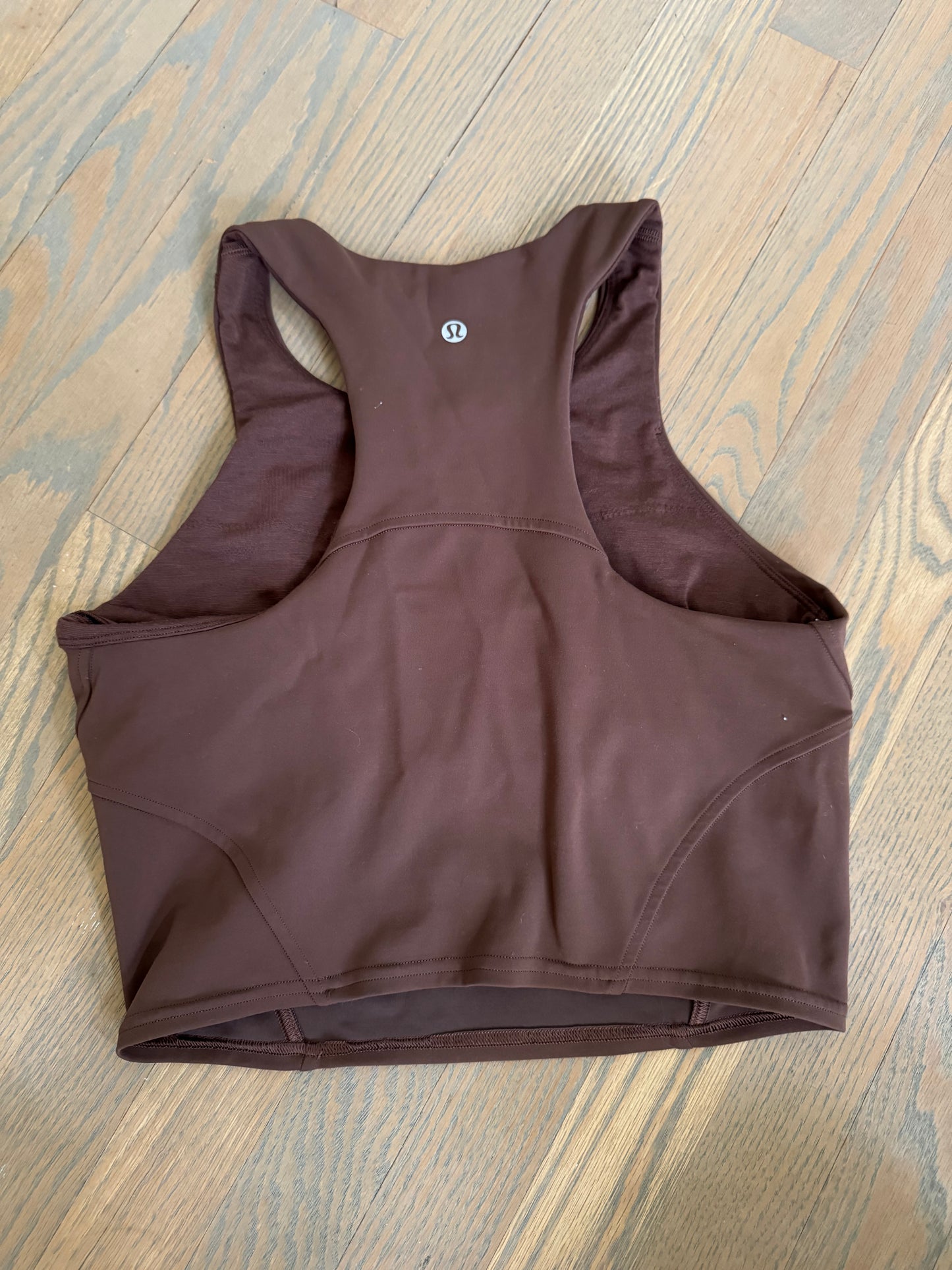Lululemon cropped tank/sports bra - size 8