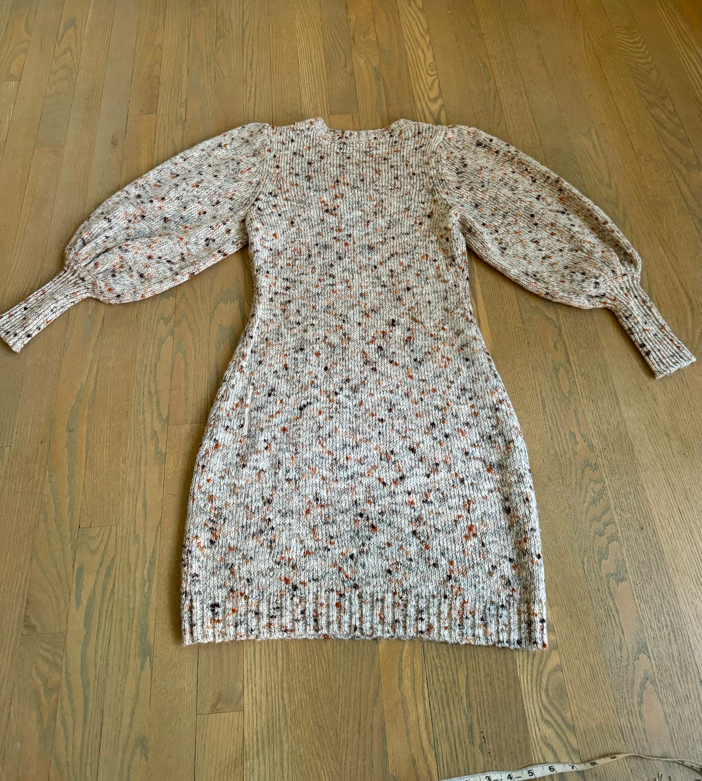 balloon arm sweater dress - small