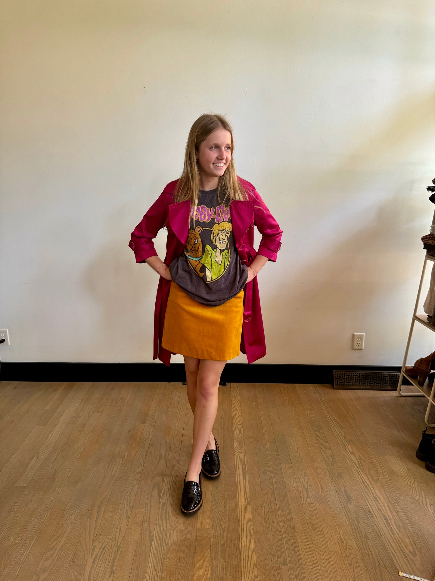 corduroy mini skirt - size 2