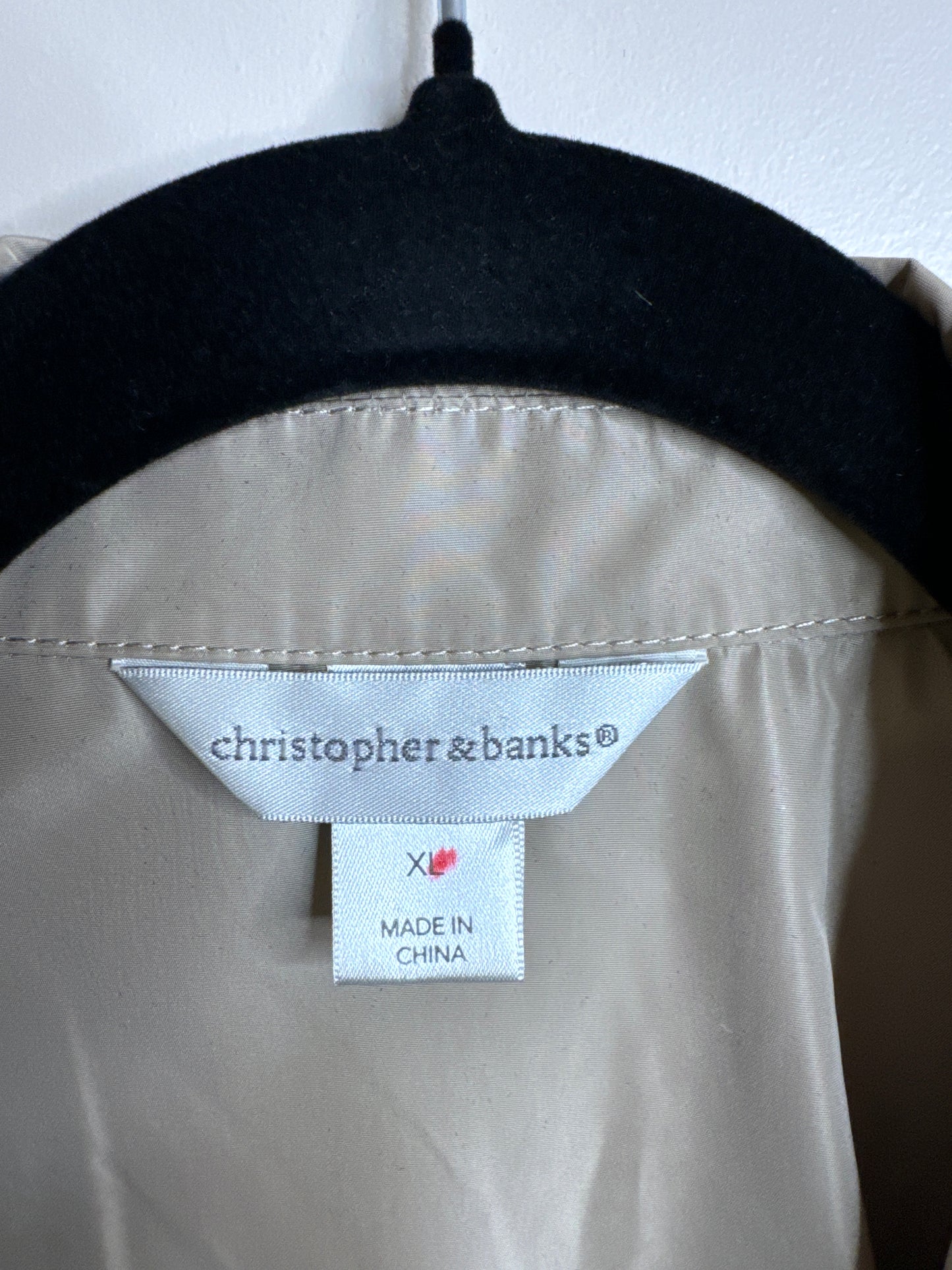 tan lightweight jacket - XL