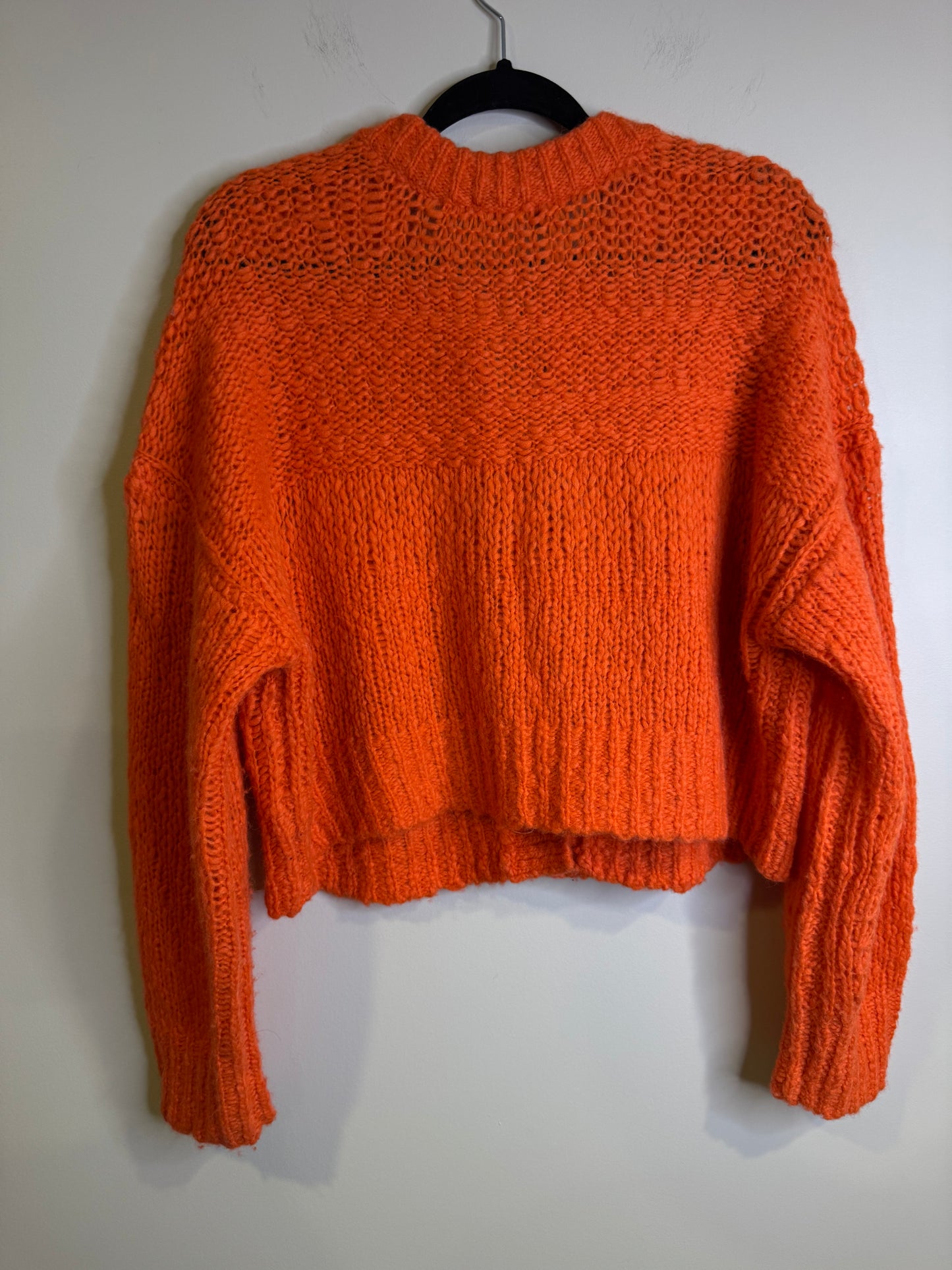 Everlane orange cardigan - large