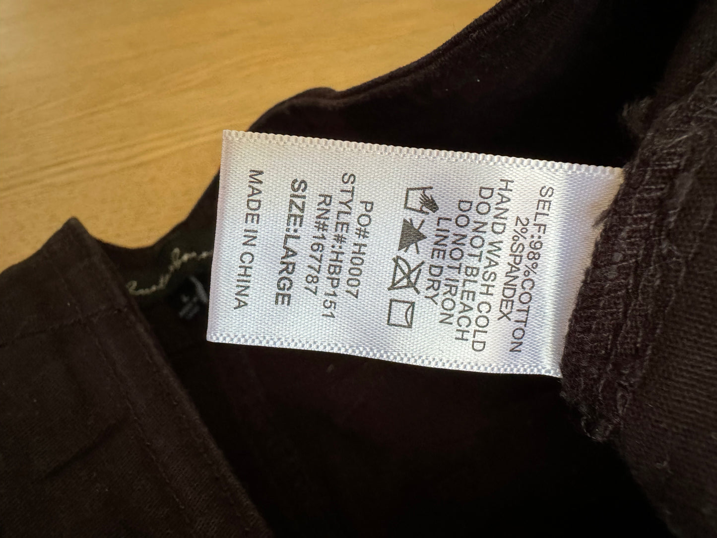 cargo wide leg - size large