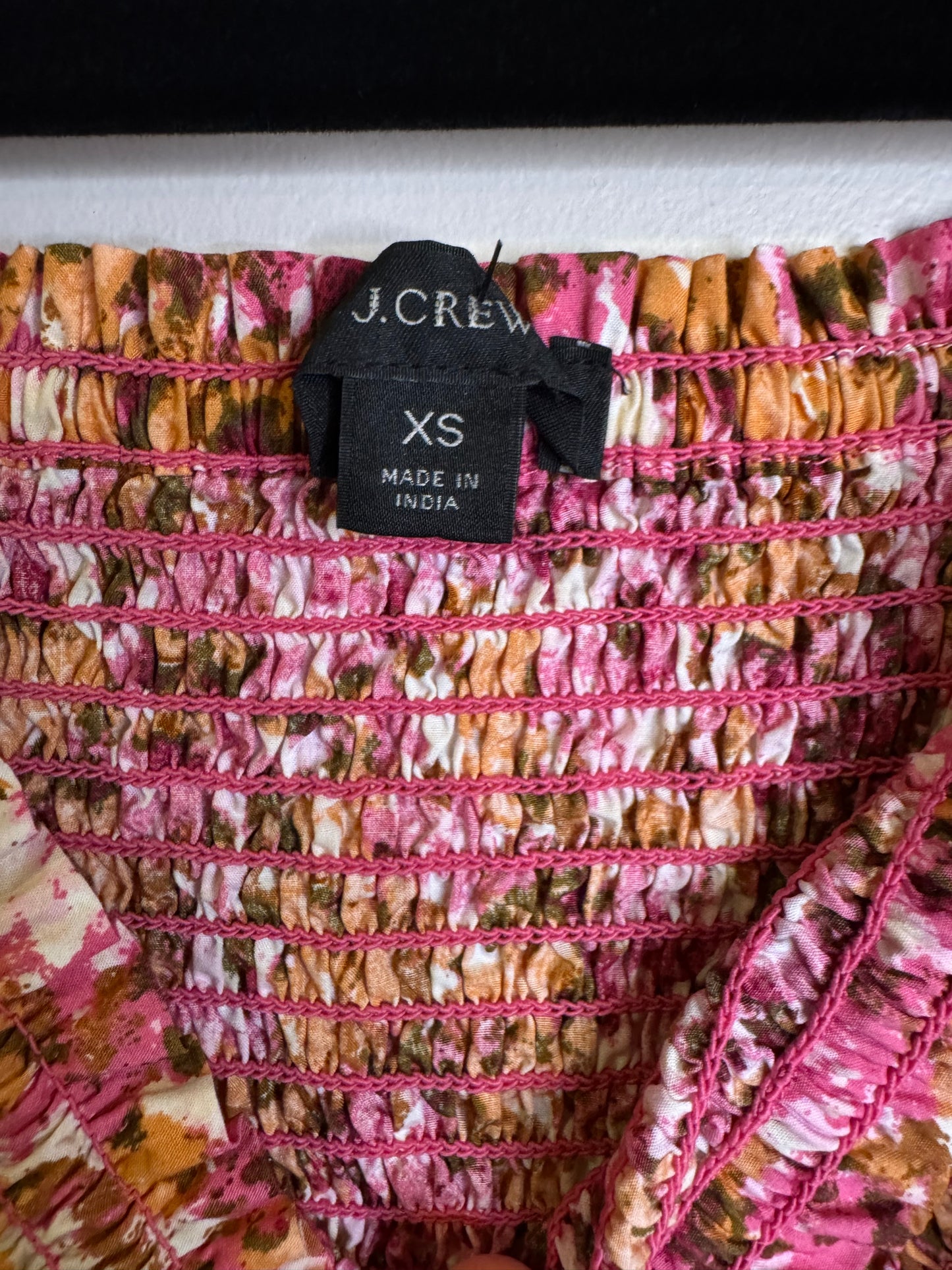 J Crew smocked dress - xs