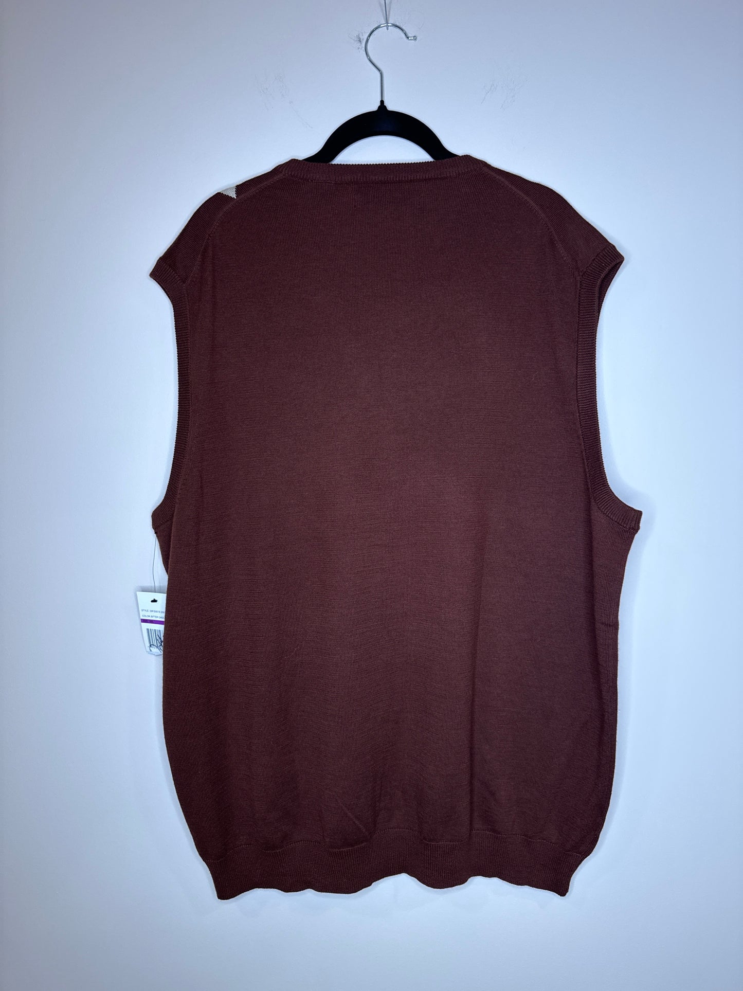 brown oversized vest - XXL