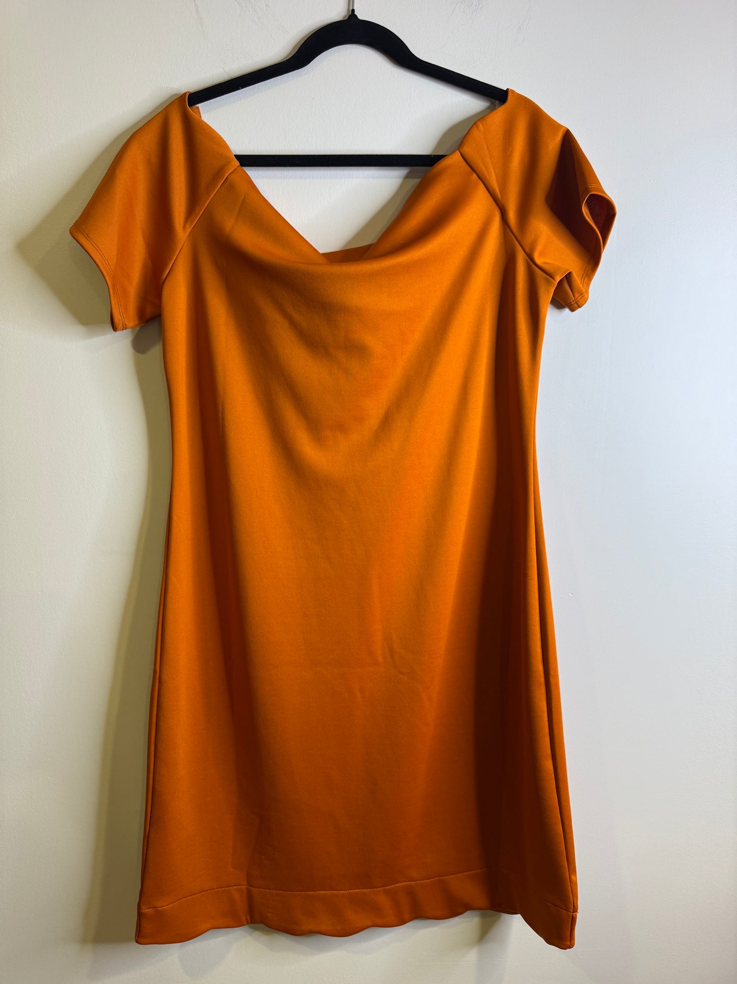 burnt orange dress - 1X