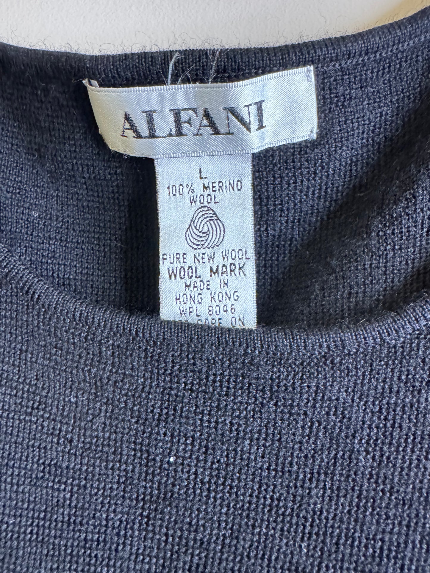 Alfani black sweater tank - large
