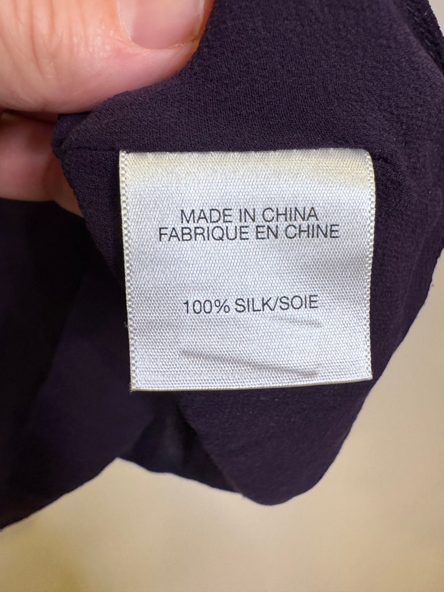 Theory silk blouse - large