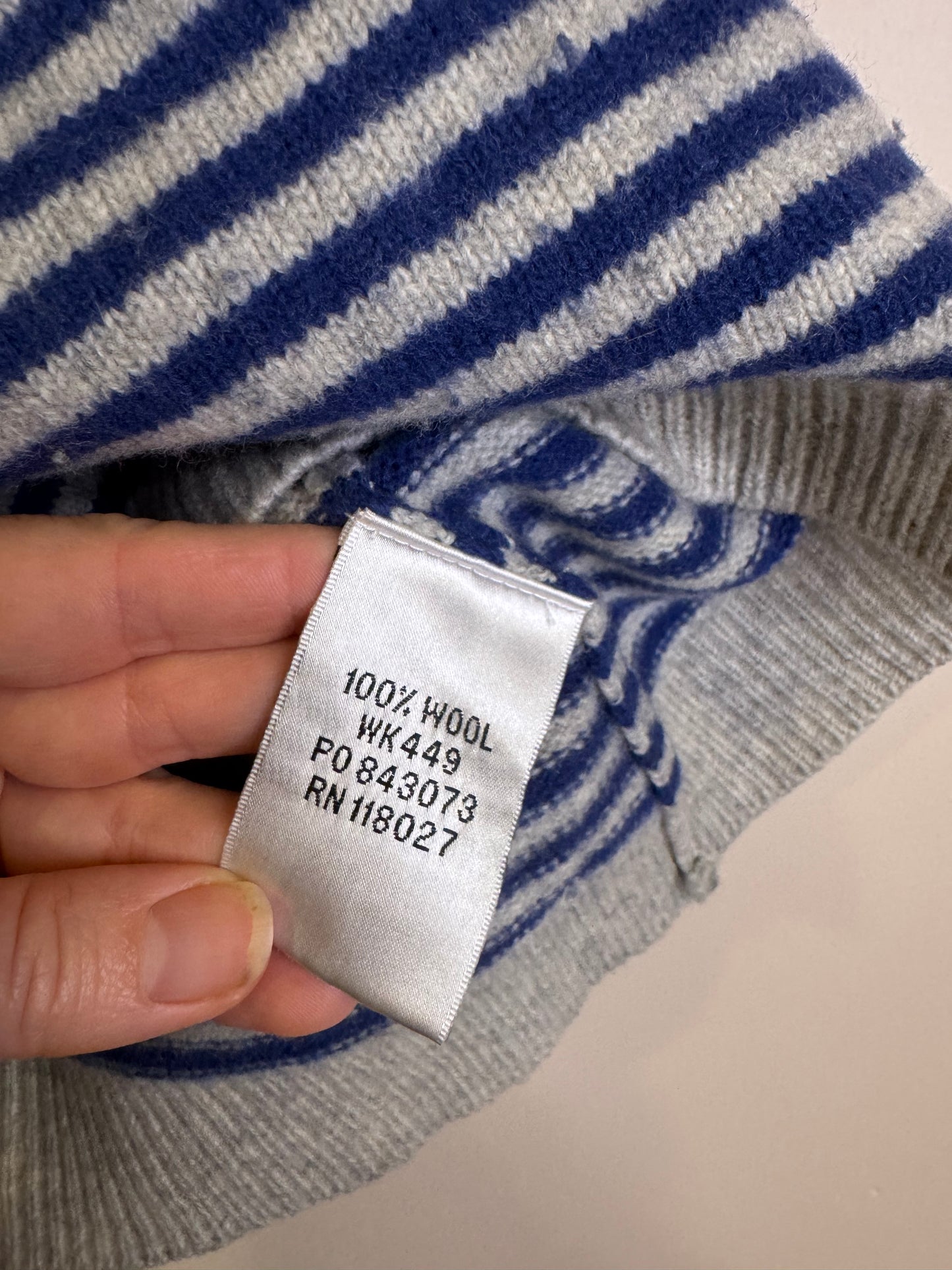 Boden 100% wool striped vest - size 10