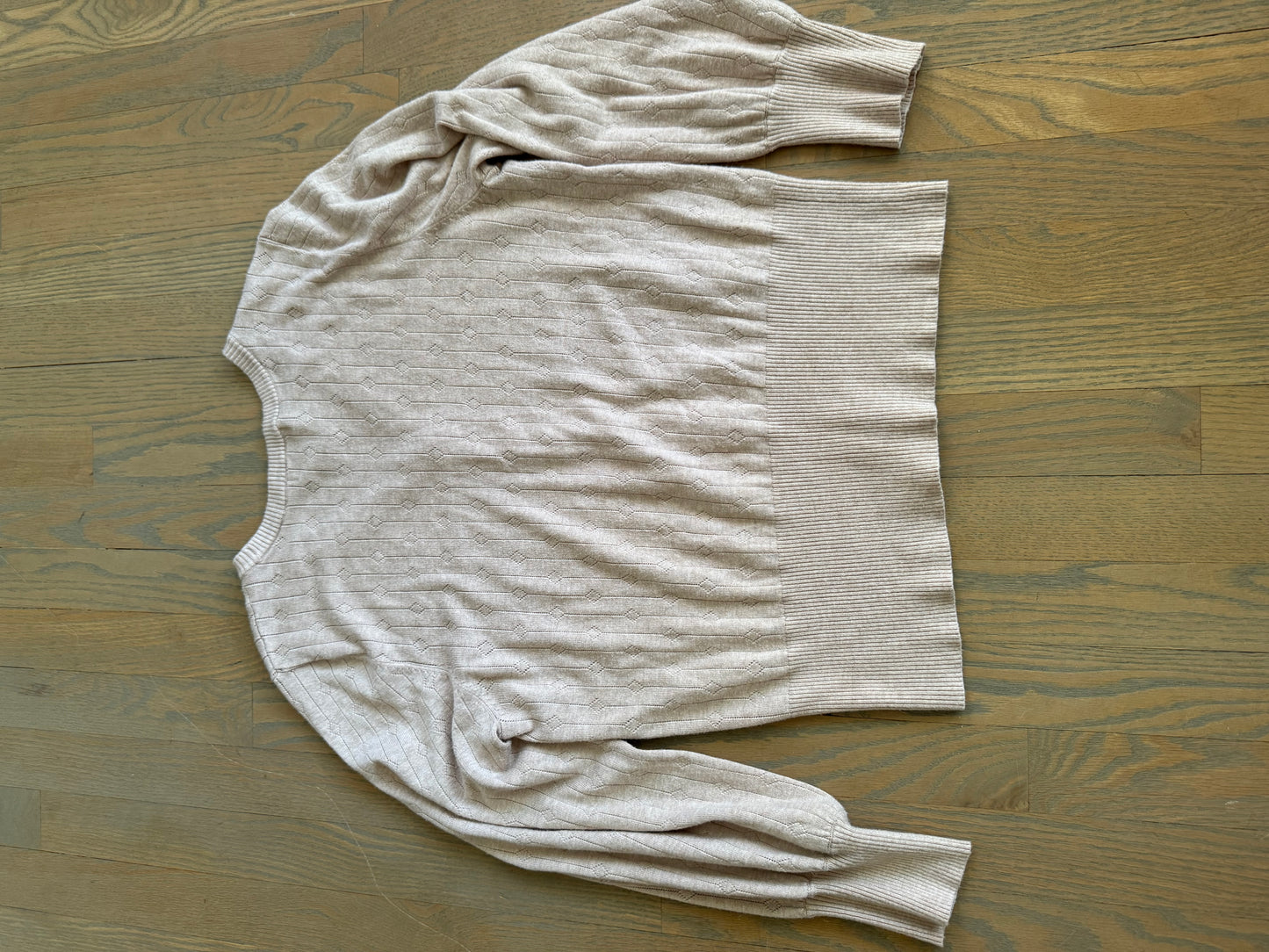 tan faux cardigan sweater -XL