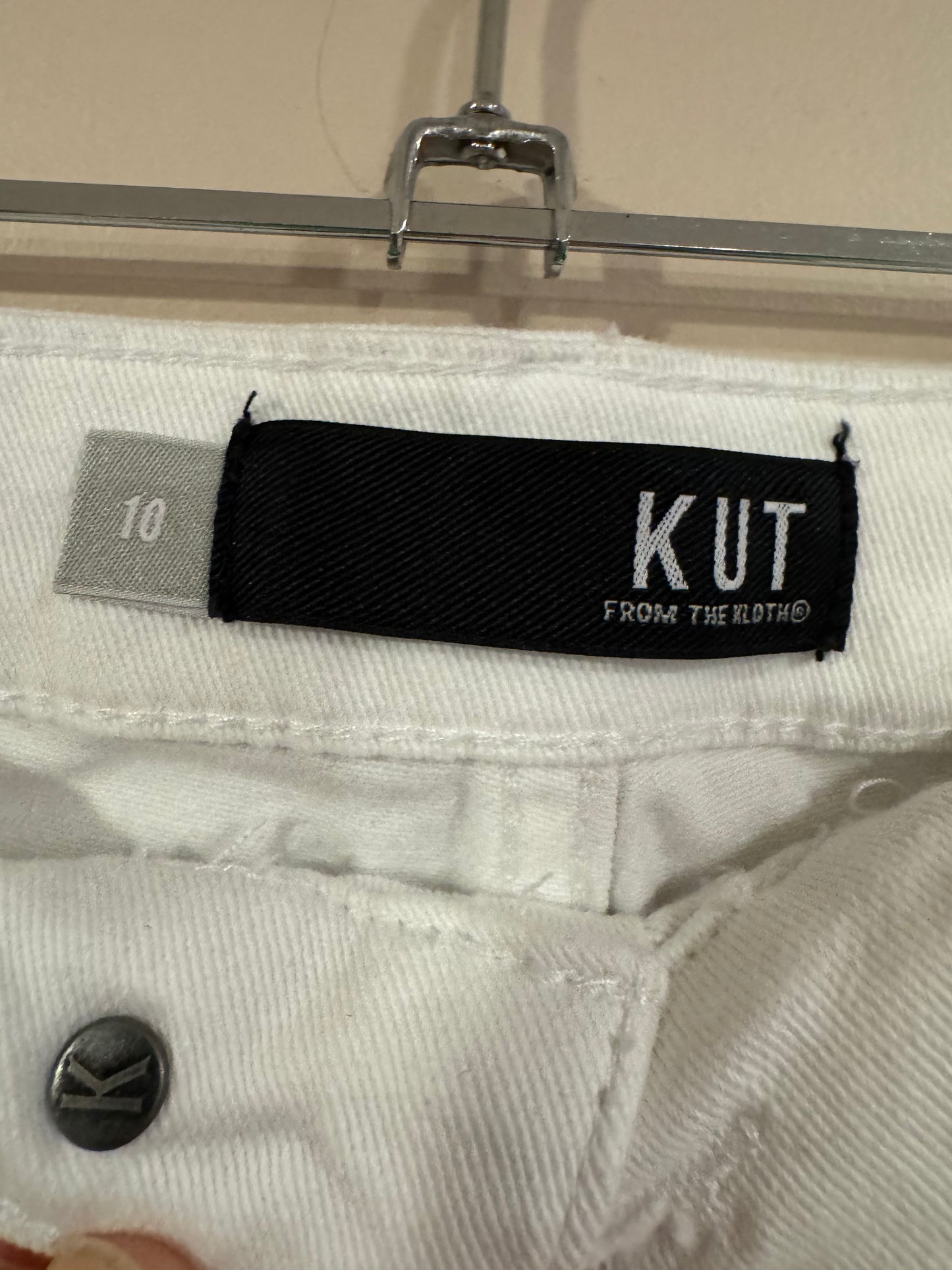 Kut from the Kloth white denim skirt - size 10