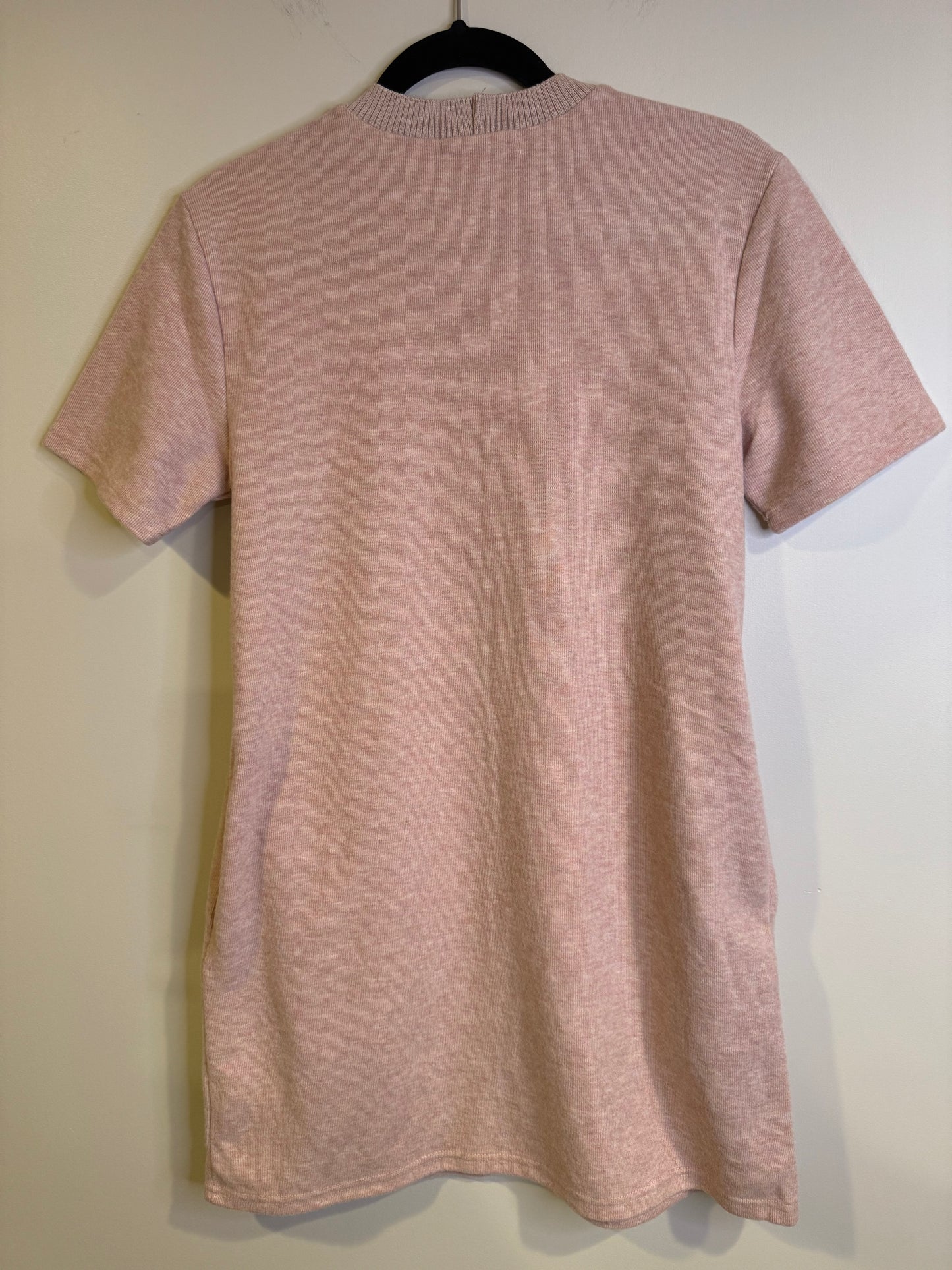 pink sweater mini dress - small
