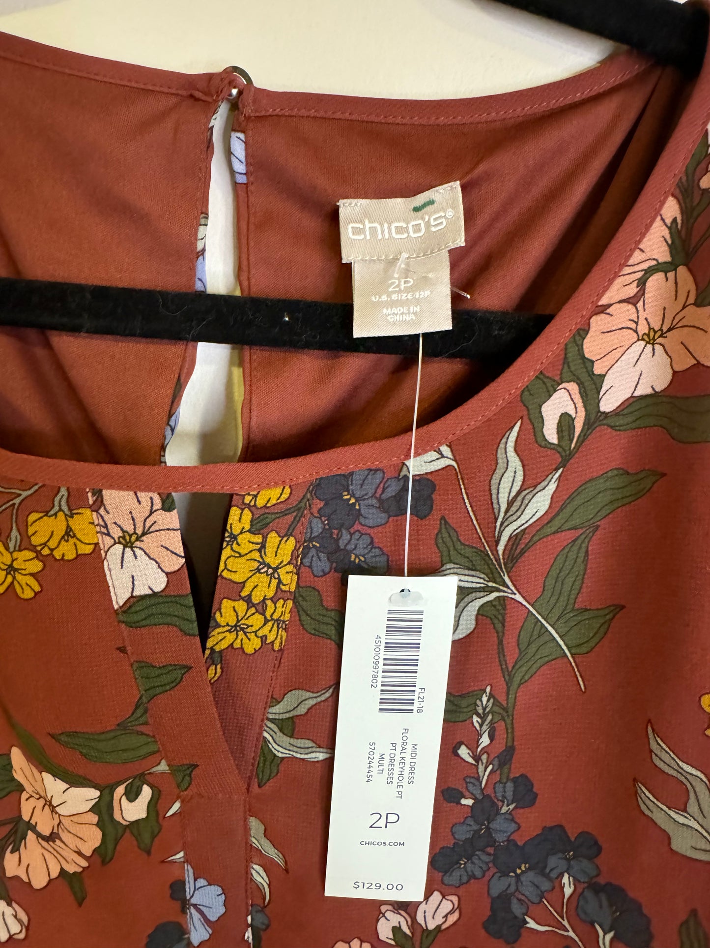 floral midi dress - Petite Medium/Large